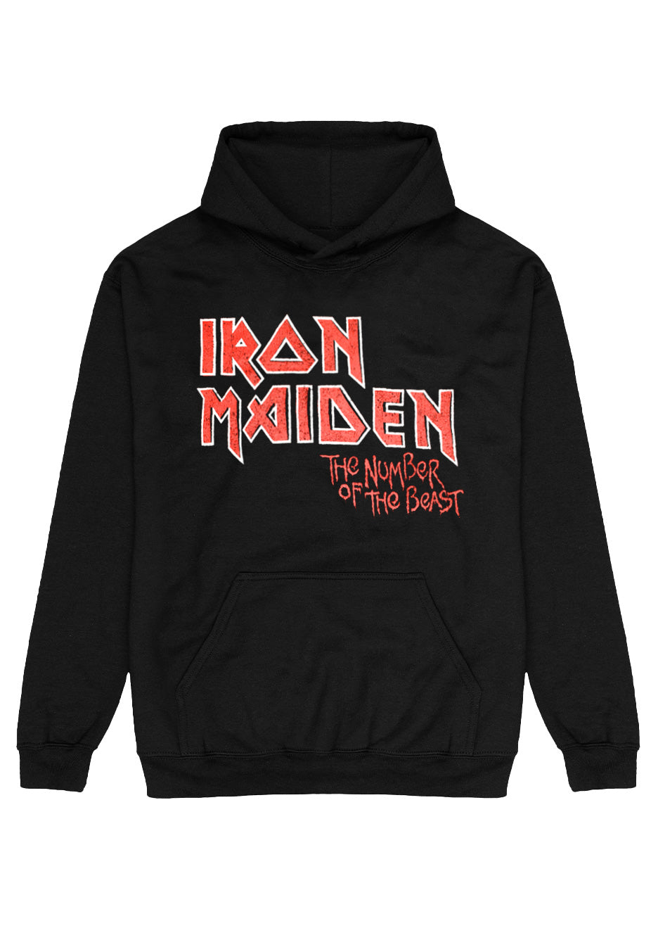 Iron Maiden - Vintage Logo Faded Edge Album - Hoodie | Neutral-Image