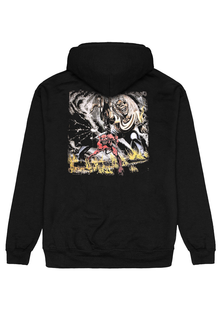 Iron Maiden - Vintage Logo Faded Edge Album - Hoodie | Neutral-Image