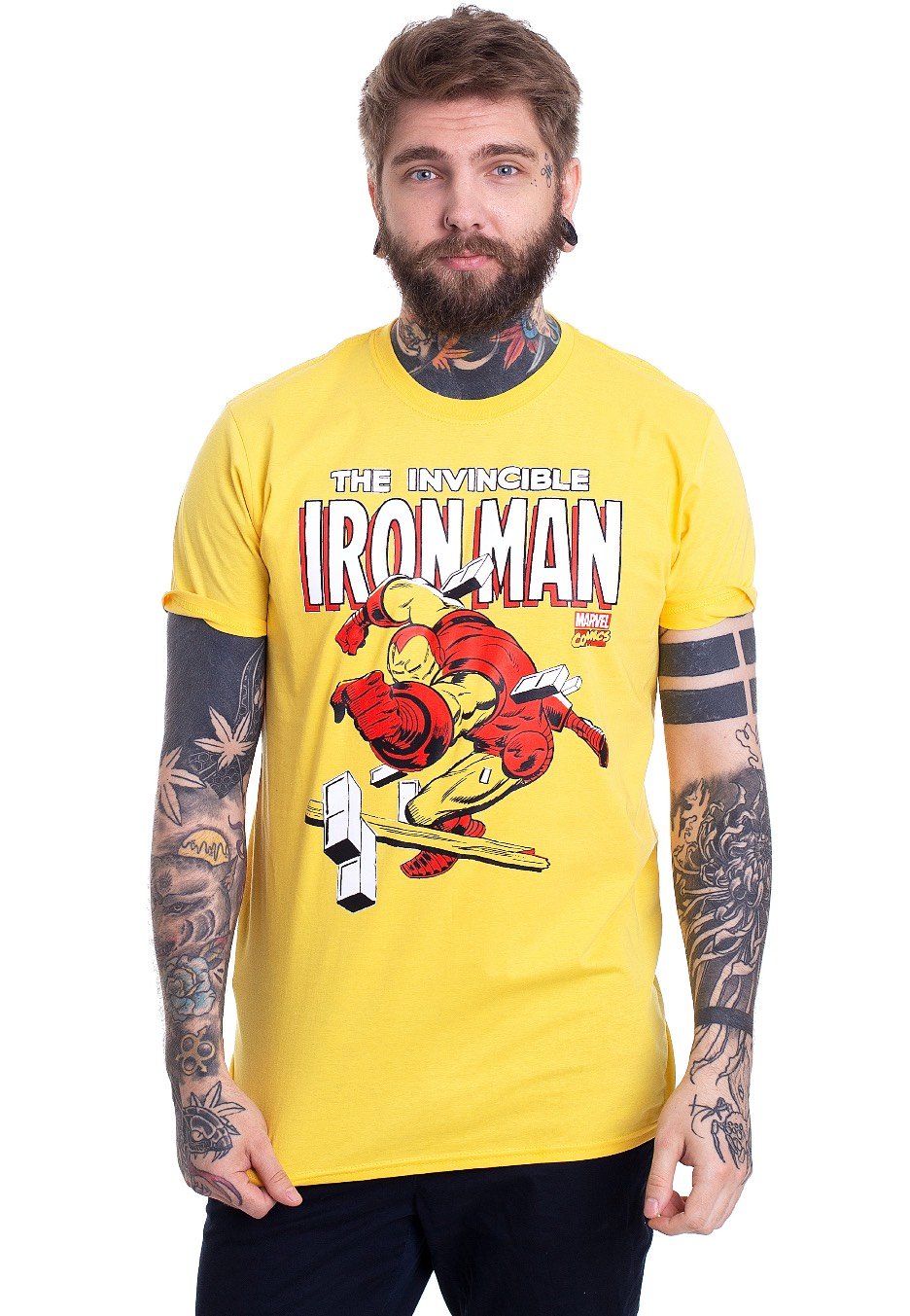 Iron Man - The Invincible Yellow - T-Shirt | Men-Image