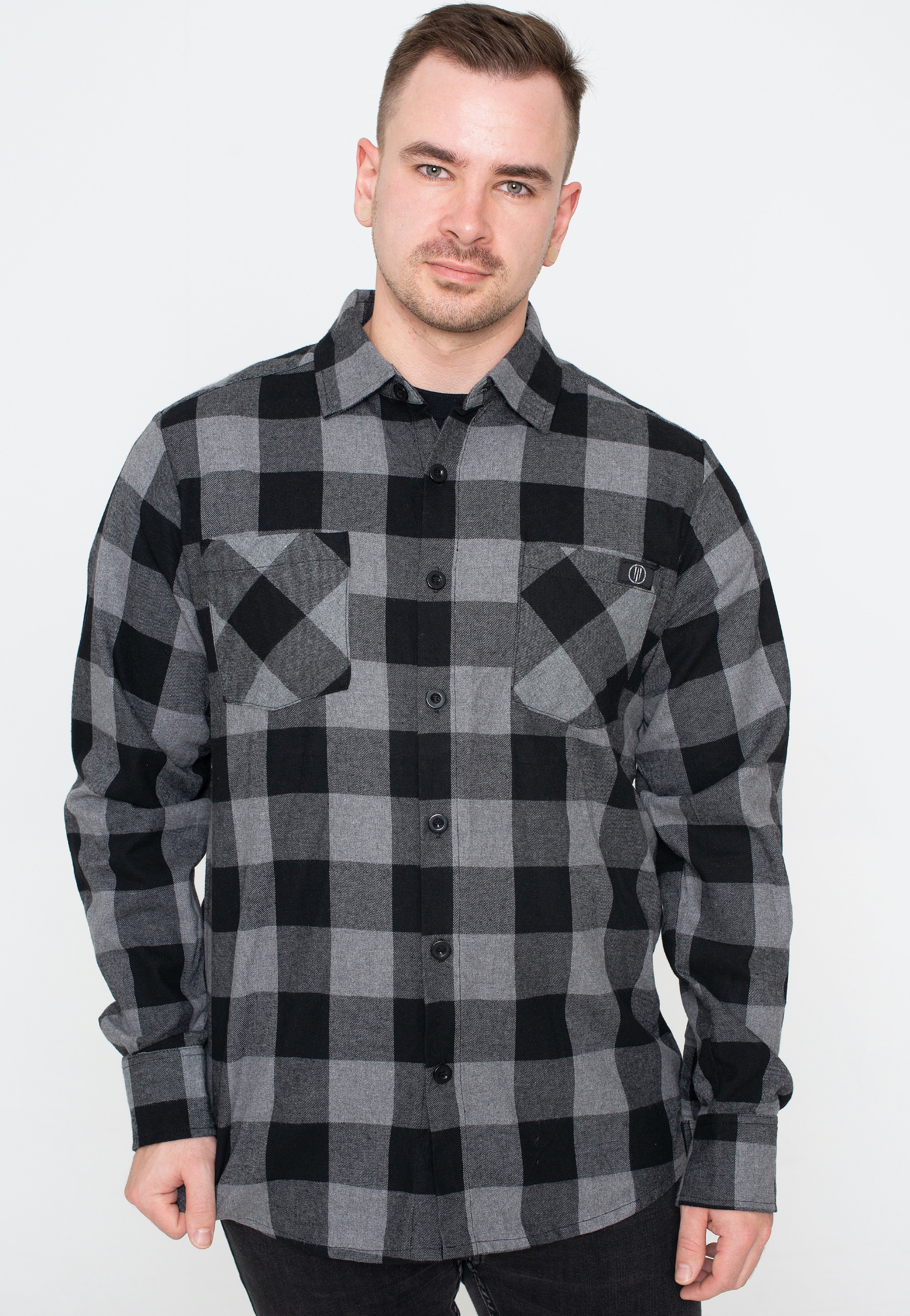 Ironnail - Hooft Black/Charcoal Flanell - Shirt | Men-Image