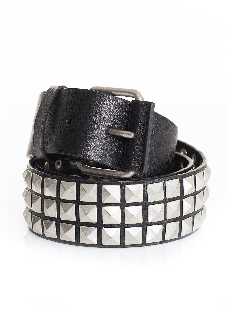 Ironnail - Three Rows Of Rivets Black/Silver - Belt | Neutral-Image