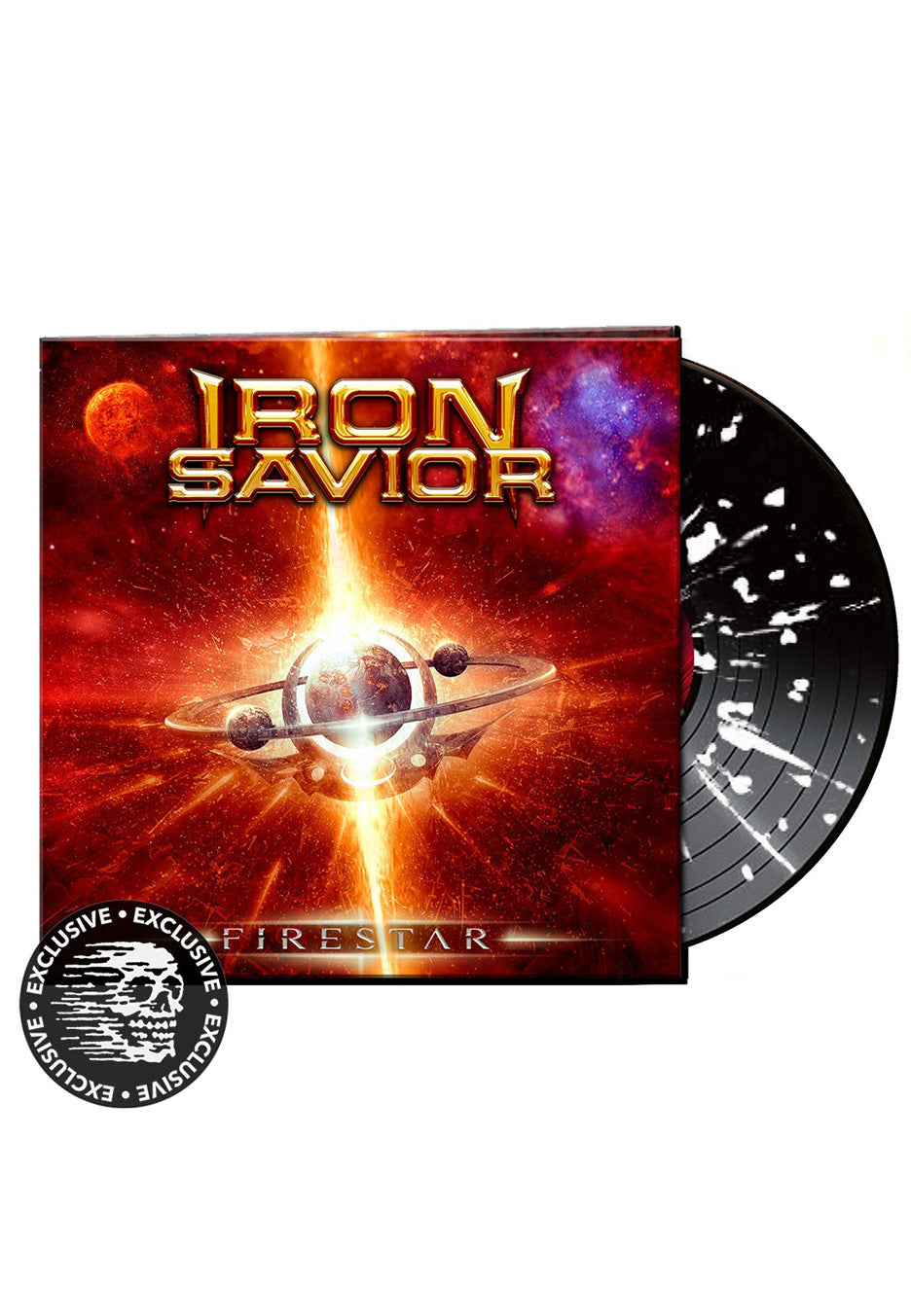 Iron Savior - Firestar Black White - Splattered Vinyl | Neutral-Image