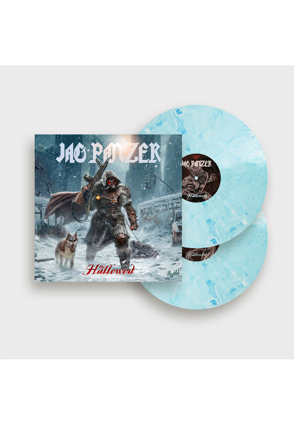 Jag Panzer - The Hallowed White/Blue - Marbled 2 Vinyl | Neutral-Image