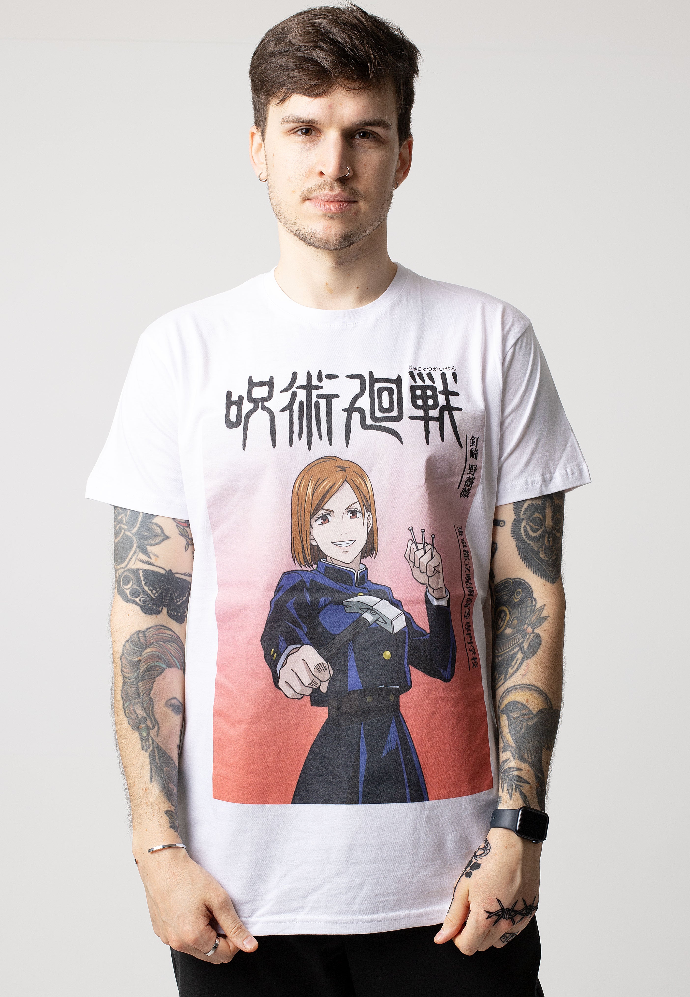 Jujutsu Kaisen - Nobara Ombre White - T-Shirt | Men-Image