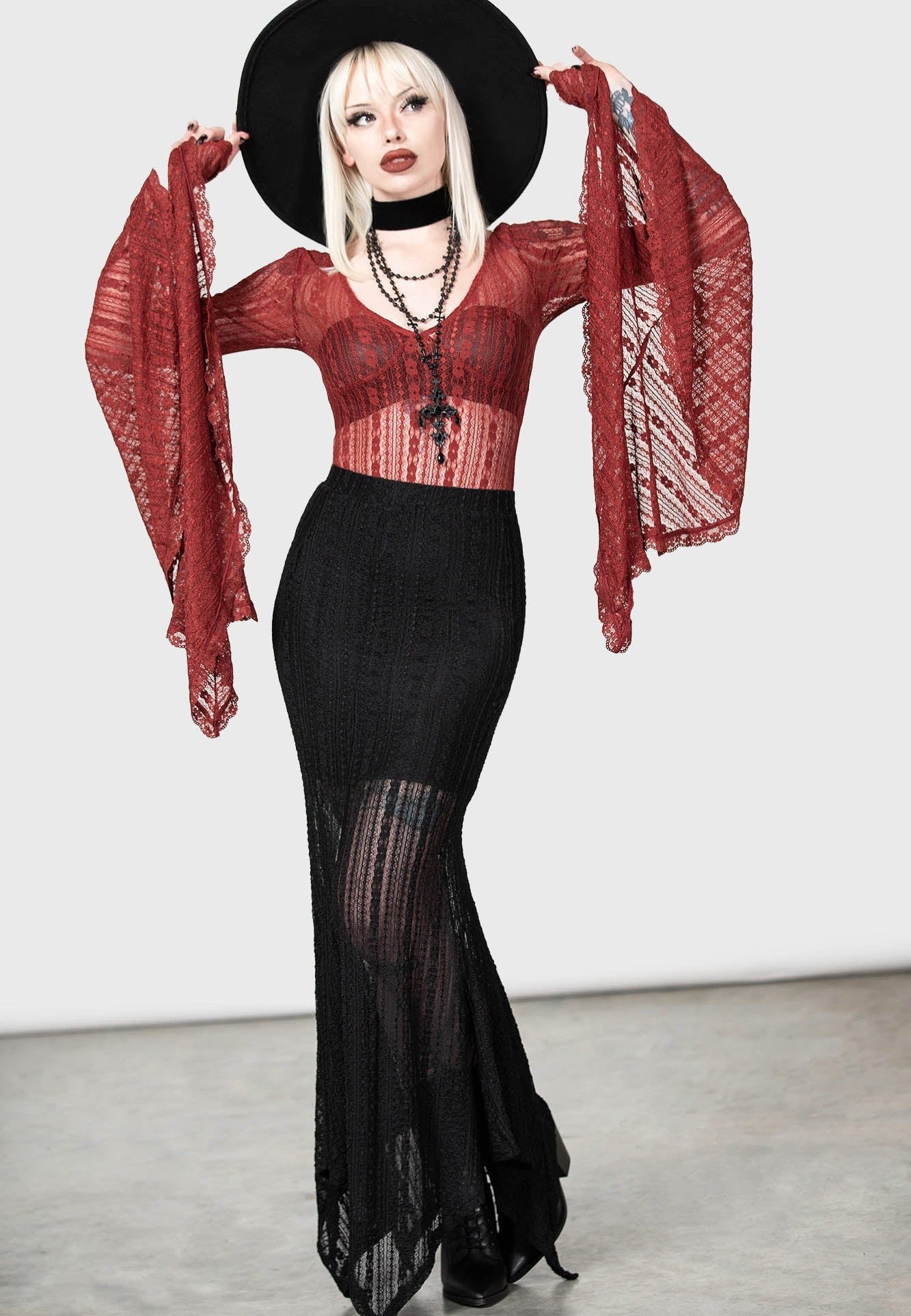 Killstar - Juliet's Betrayal - Maxi Skirt | Women-Image