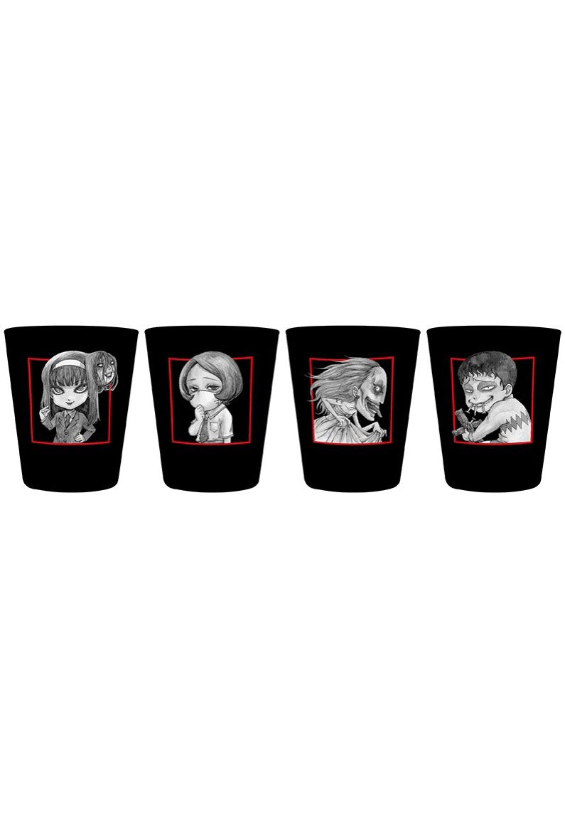 Junji Ito - Characters Set Of 4 - Glasses | Neutral-Image