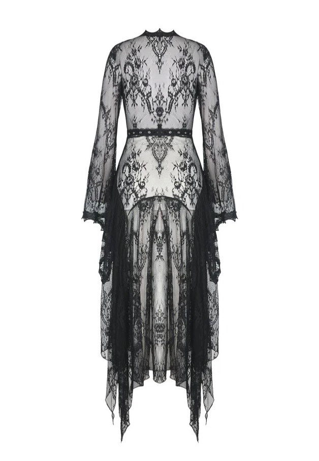 Dark In Love - Daily Home Elegant Sexy Lace Black - Kimono | Women-Image