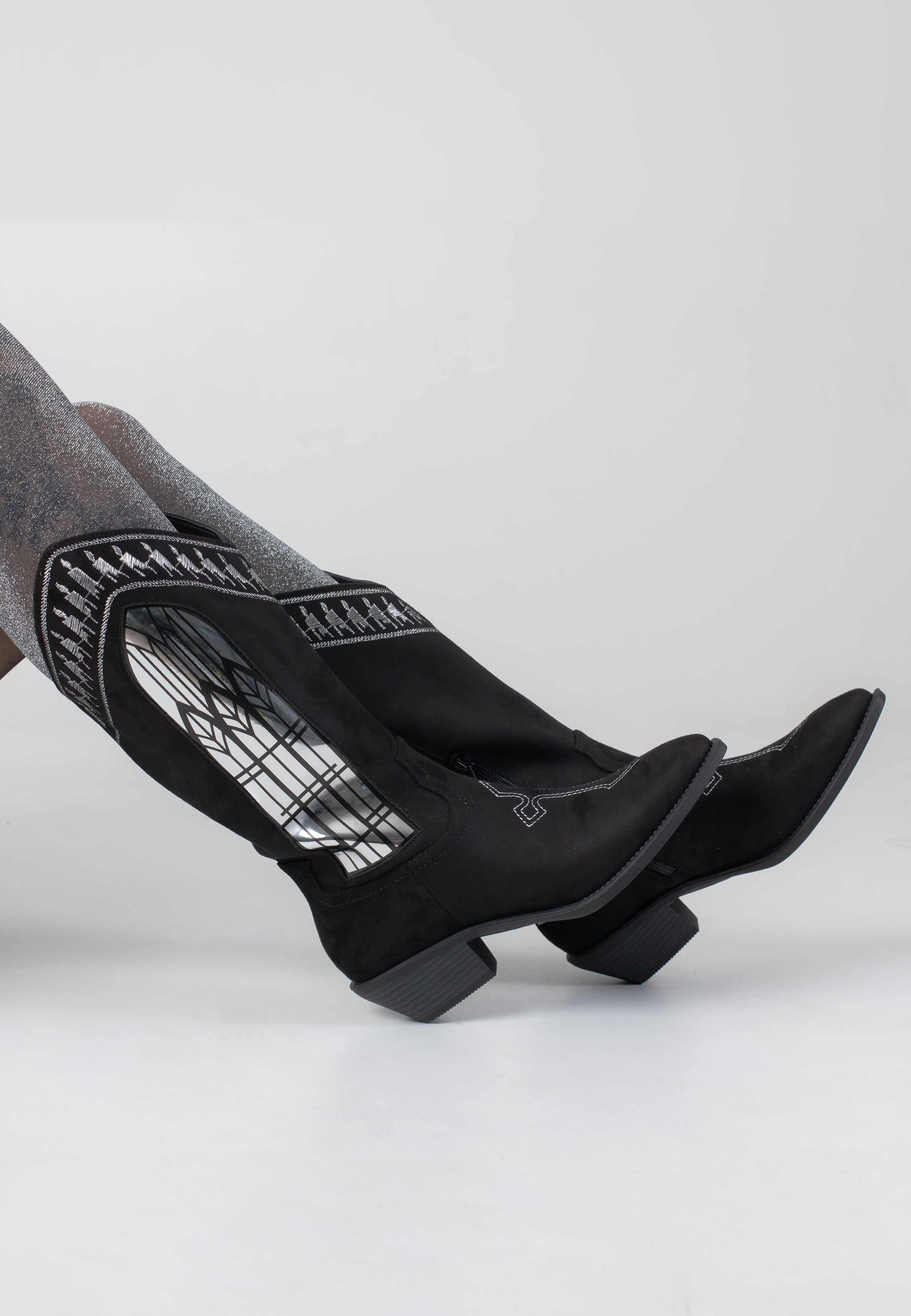 Koi Footwear - Broken Confessions Cowboy Black - Girl Shoes | Women-Image