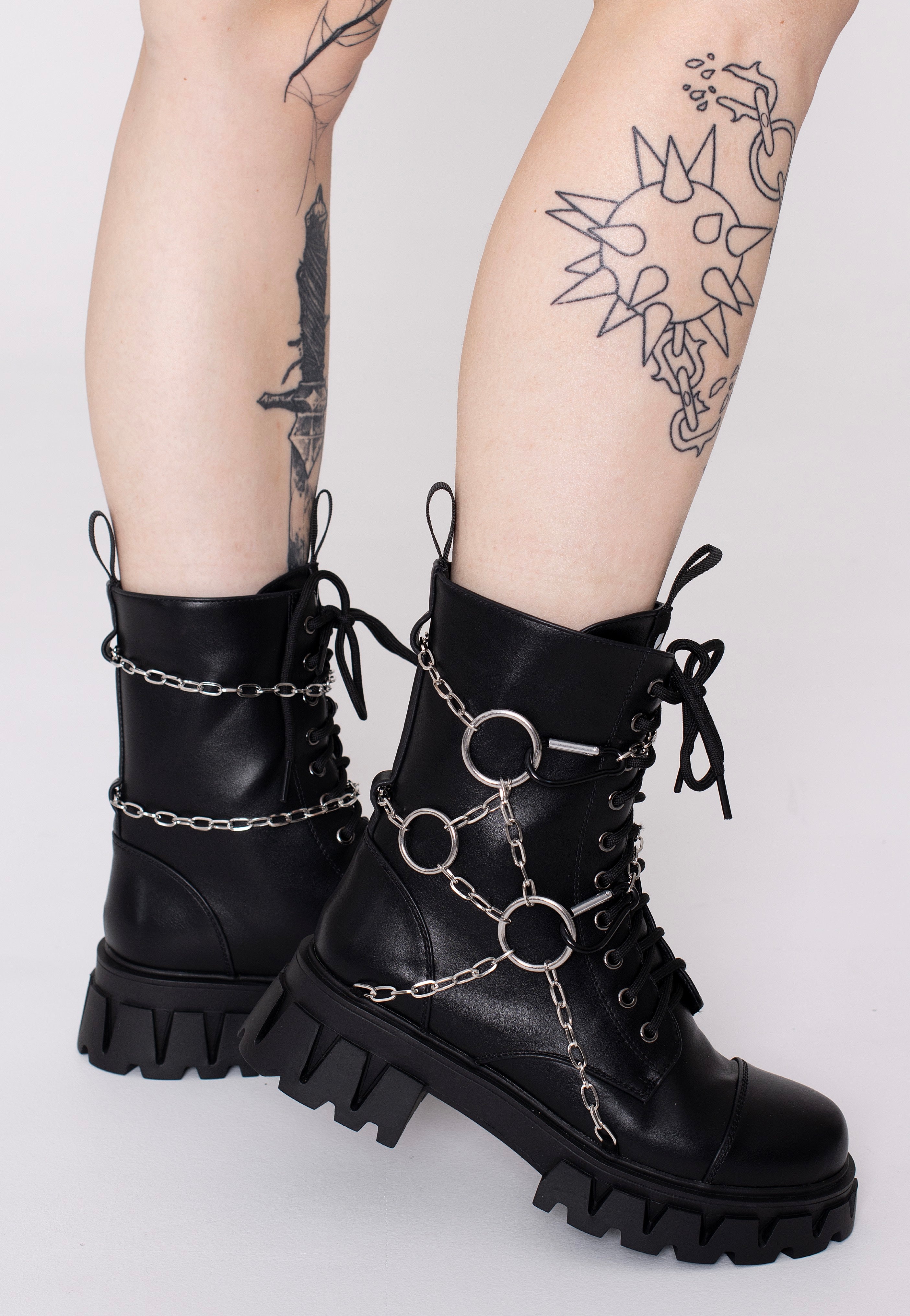 Koi Footwear - Cyrus Chain Black - Girl Shoes | Women-Image