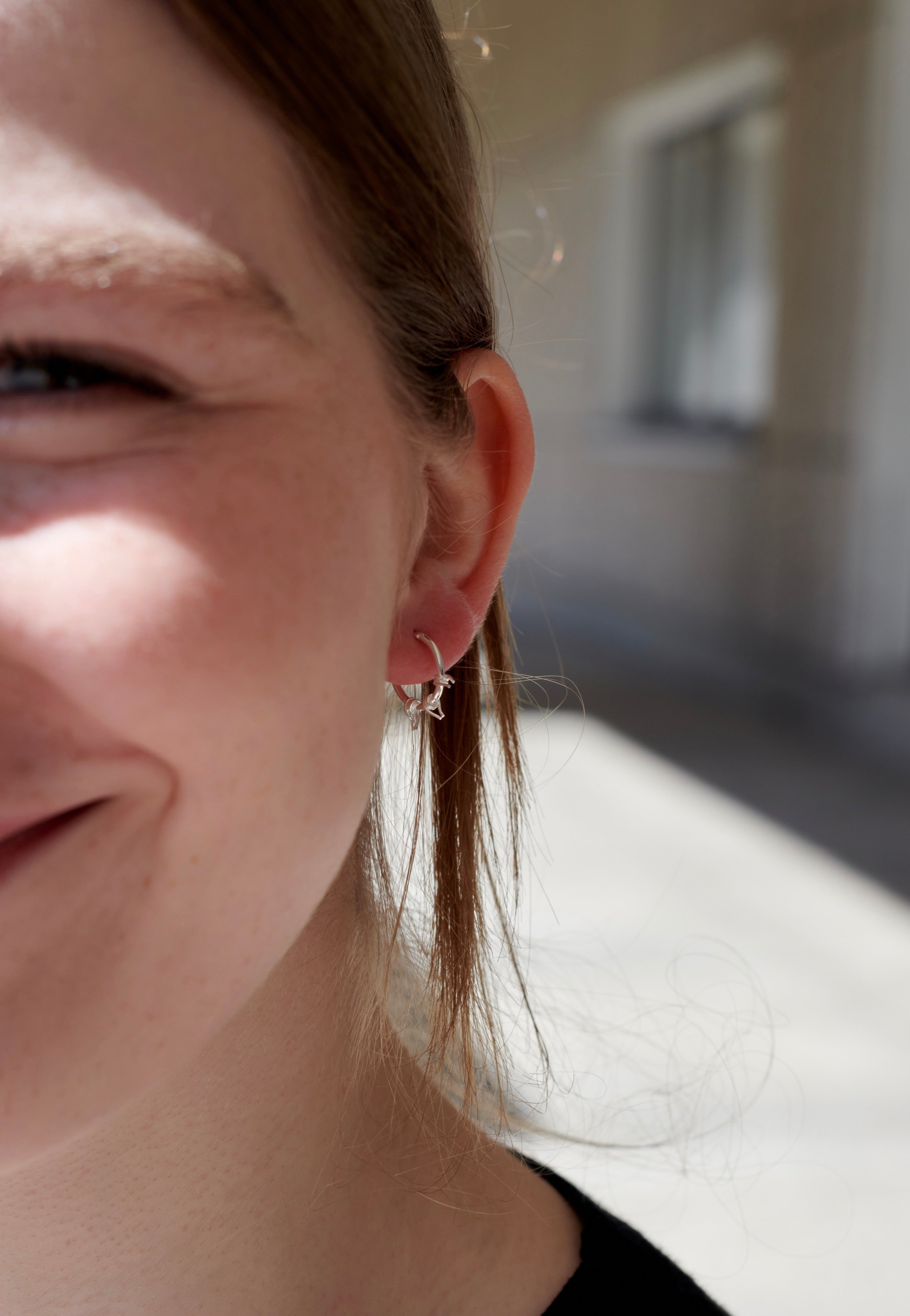 Wildcat - Double Mesh Silver - Earrings | Neutral-Image