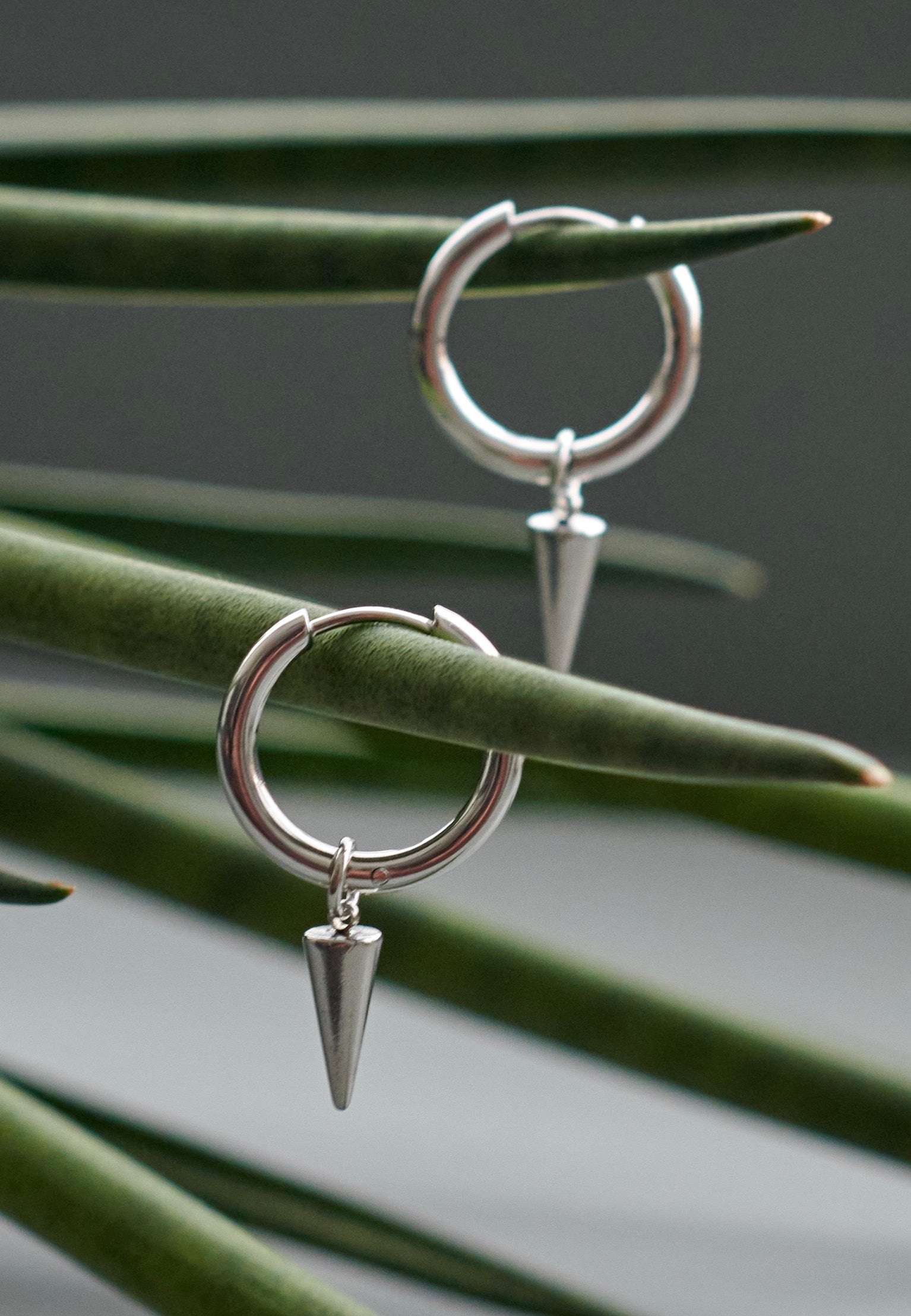 etNox - Spike Silver Silver - Earrings | Neutral-Image