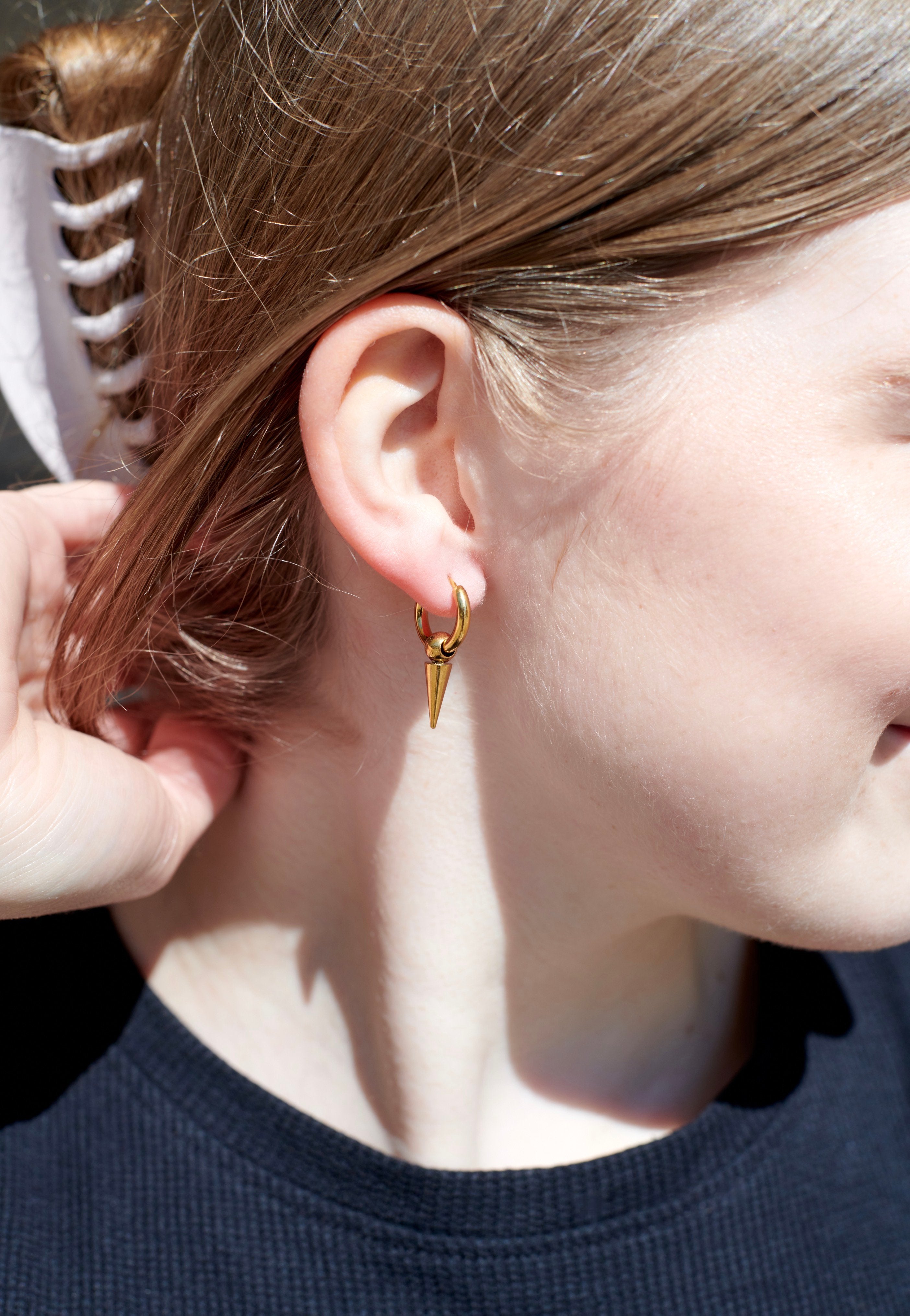 Wildcat - Little Long Spike Gold - Earrings | Neutral-Image