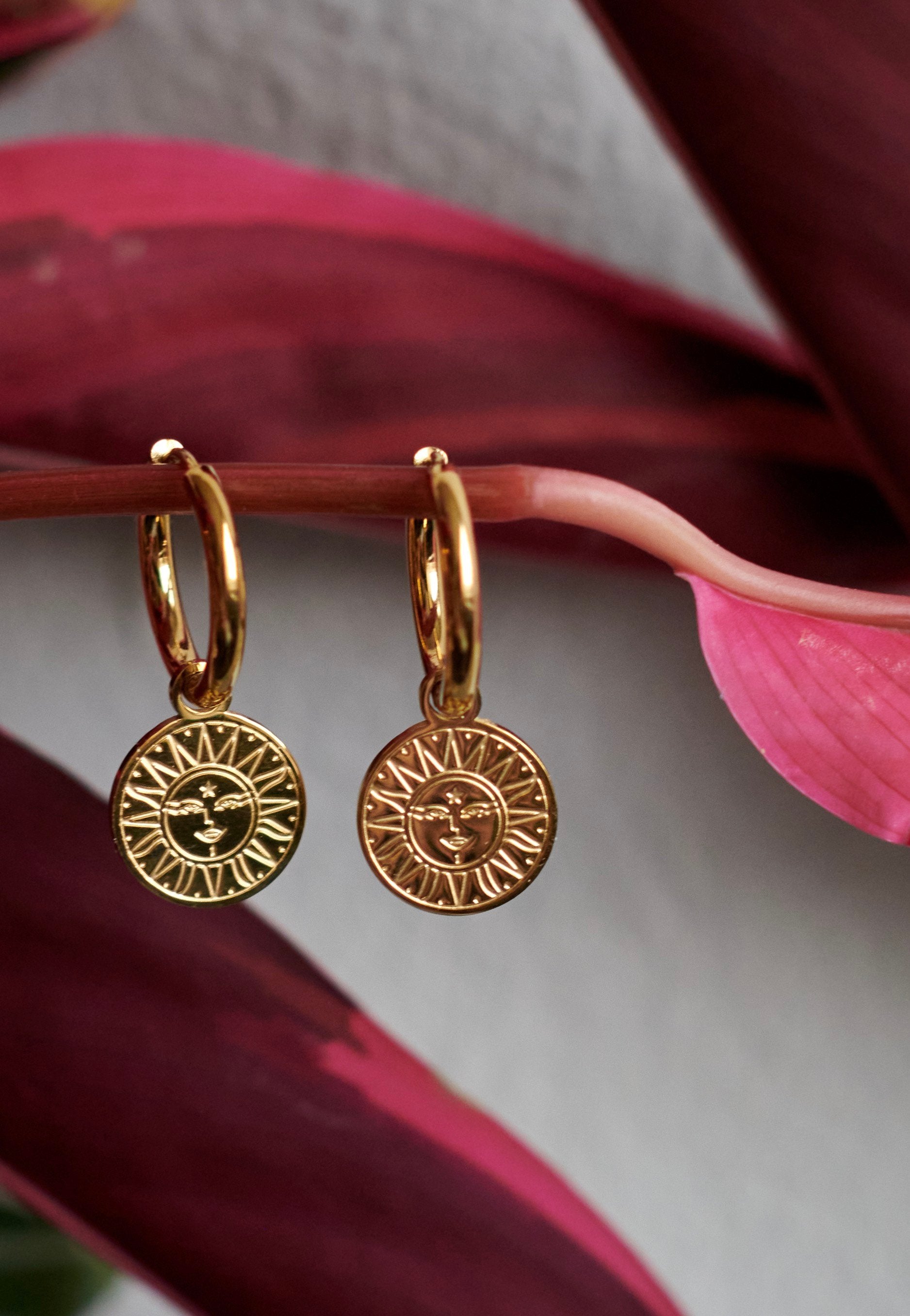 Wildcat - Little Sun Moon Gold - Earrings | Neutral-Image