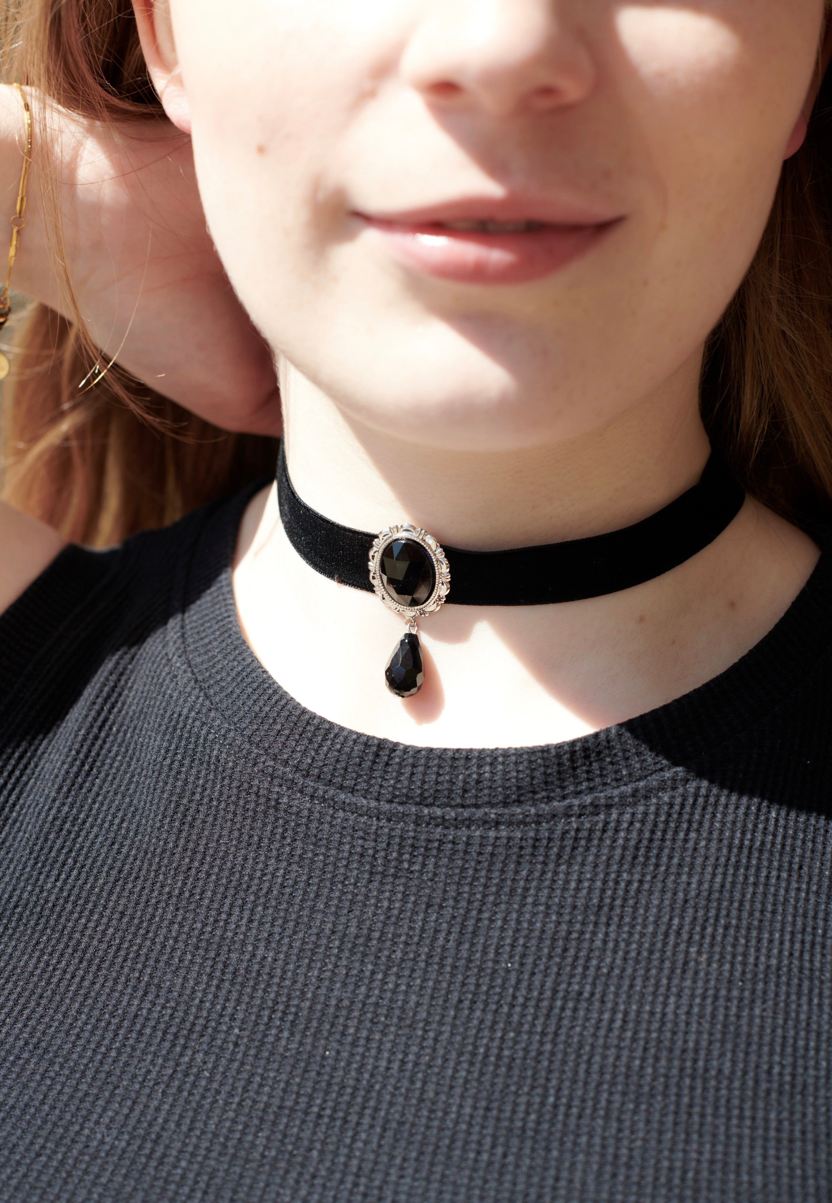 etNox - Black Velvet Silver - Choker | Neutral-Image