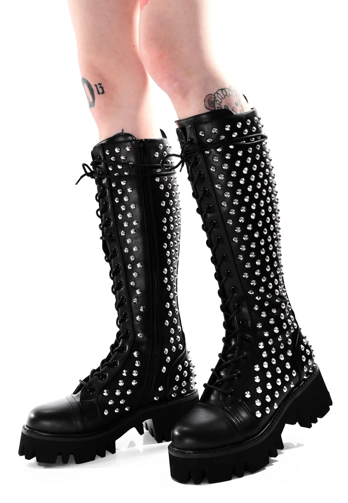 Foxblood - Kira Studded Black - Girl Shoes | Women-Image