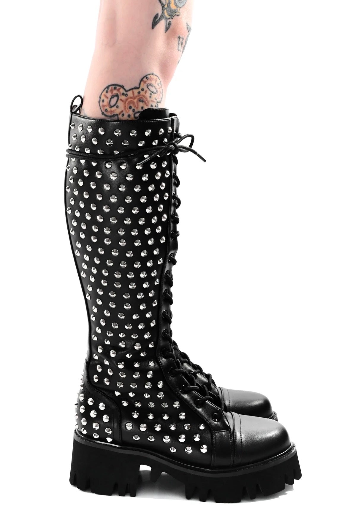 Foxblood - Kira Studded Black - Girl Shoes | Women-Image