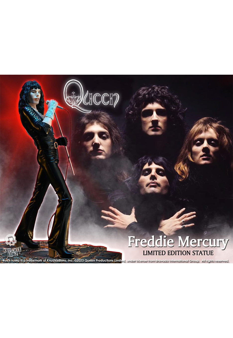 Queen - Freddie Mercury II (Sheer Heart Attack Era) Rock Iconz - Statue | Neutral-Image