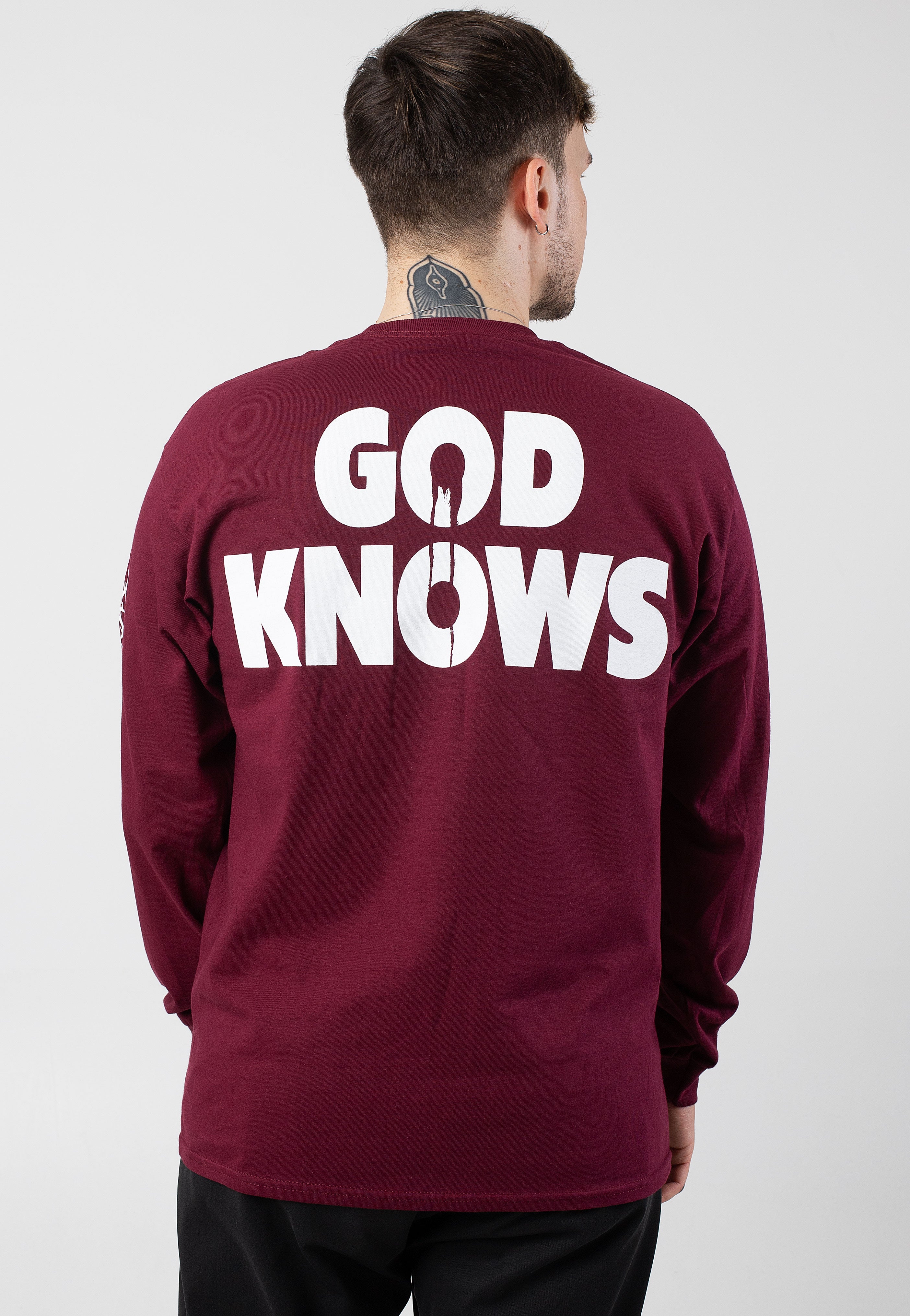 Knocked Loose - God Knows Burgundy - Longsleeve | Men-Image