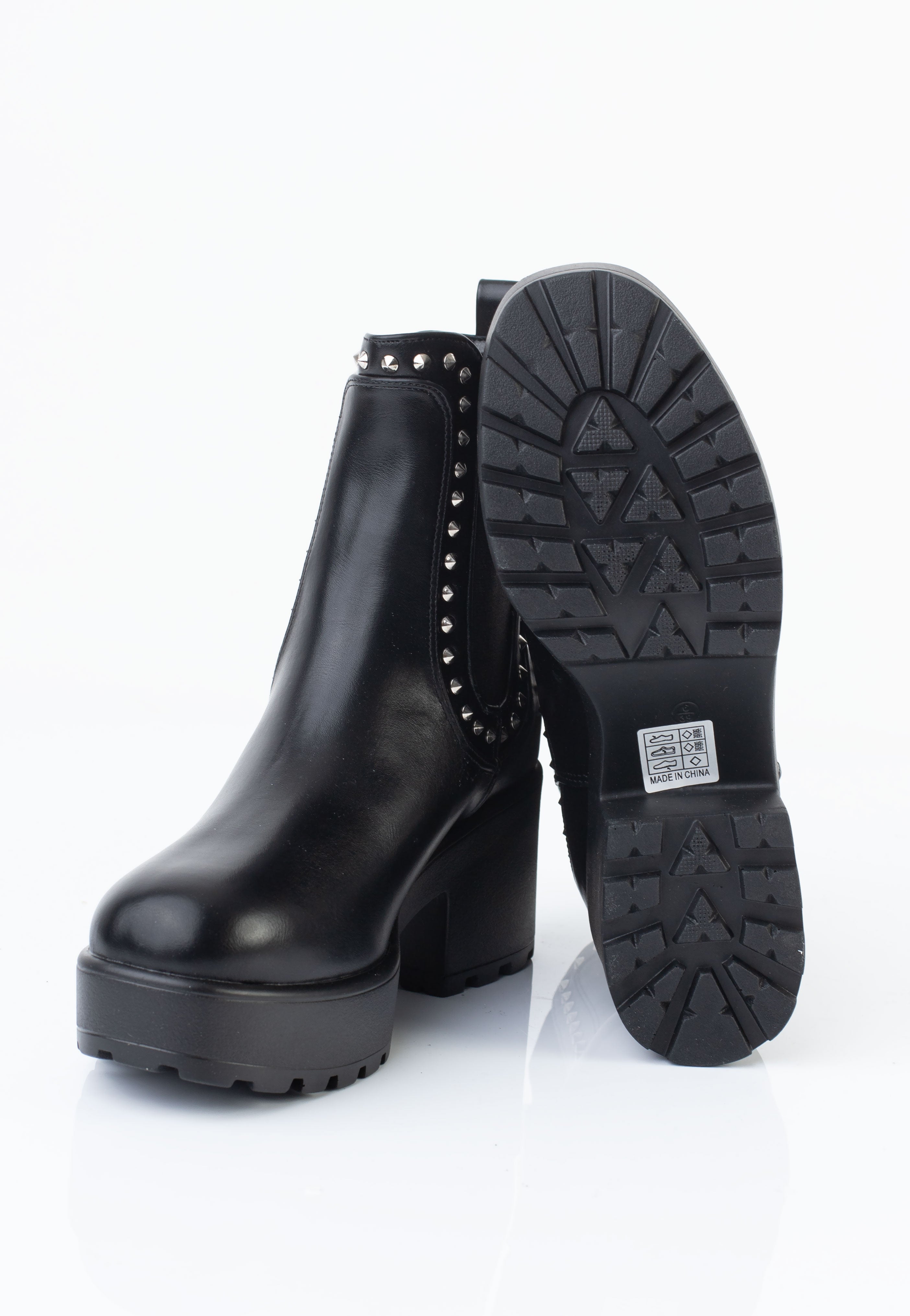 Koi Footwear - Anise Studded Chelsea Black - Girl Shoes | Women-Image