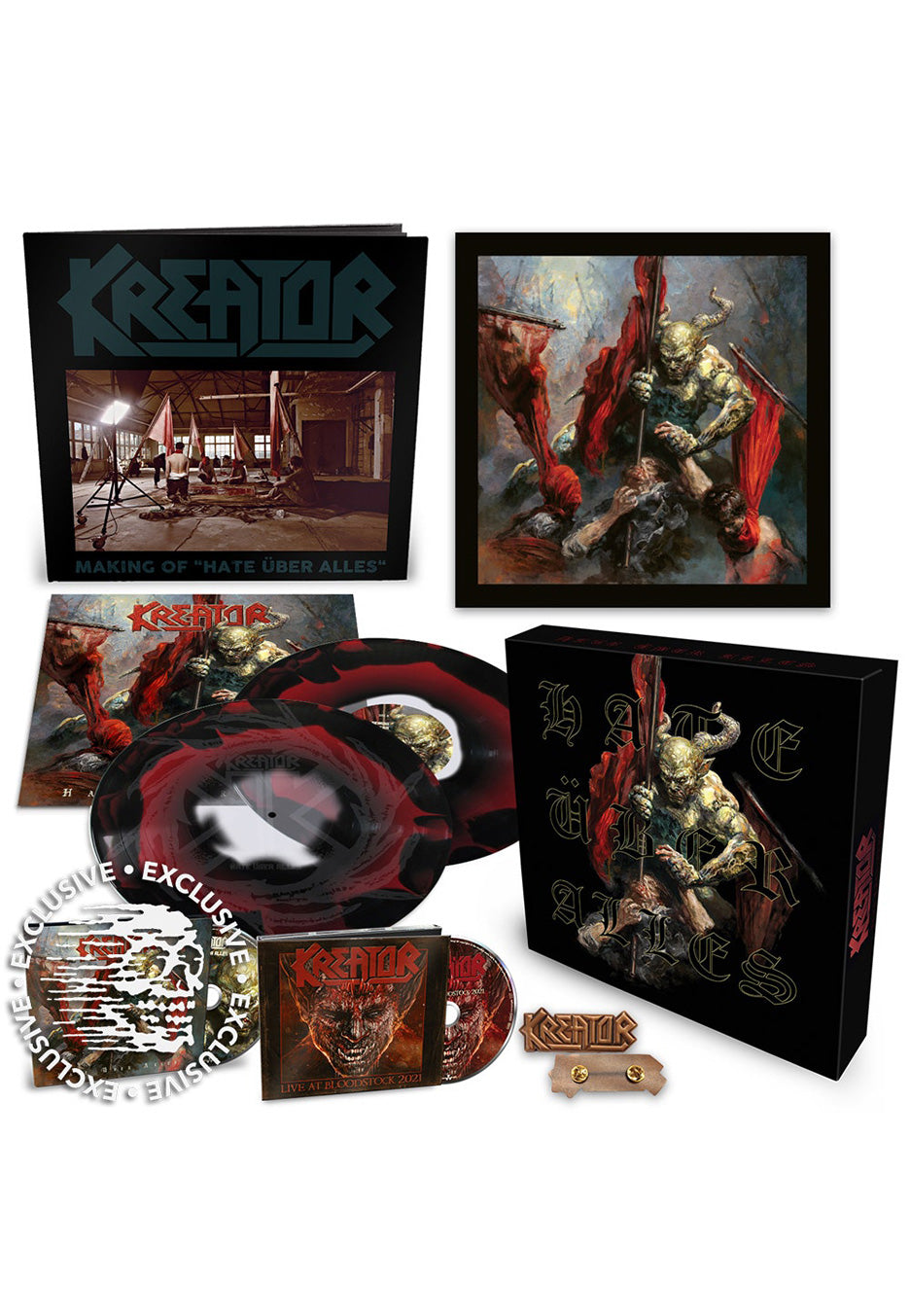 Kreator - Hate Über Alles Mailorder Edition Clear/Black + Red - Colored Vinyl Boxset | Neutral-Image