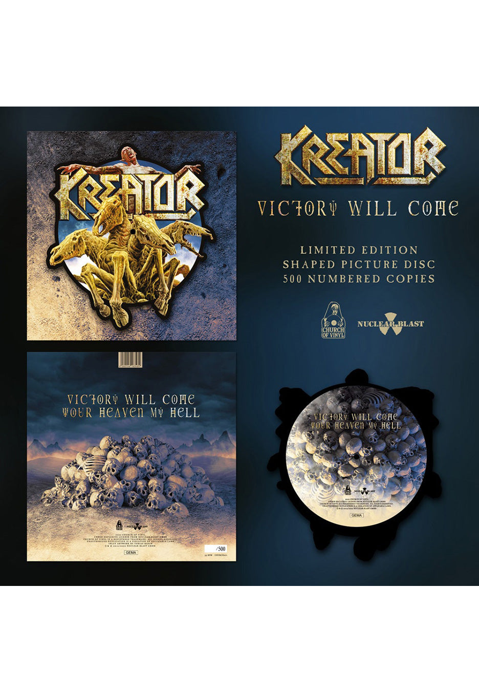 Kreator - Victory Will Come Picture - Colored Mini Vinyl | Neutral-Image