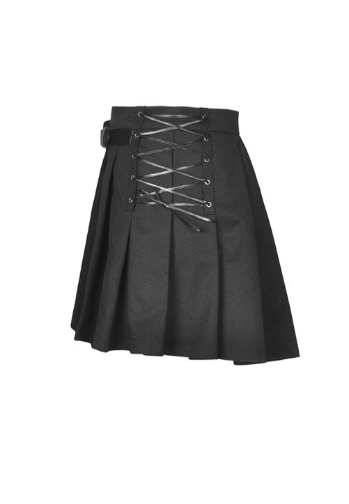 Dark In Love - Punk Rock Locomotive Irreqular Black - Skirt | Women-Image