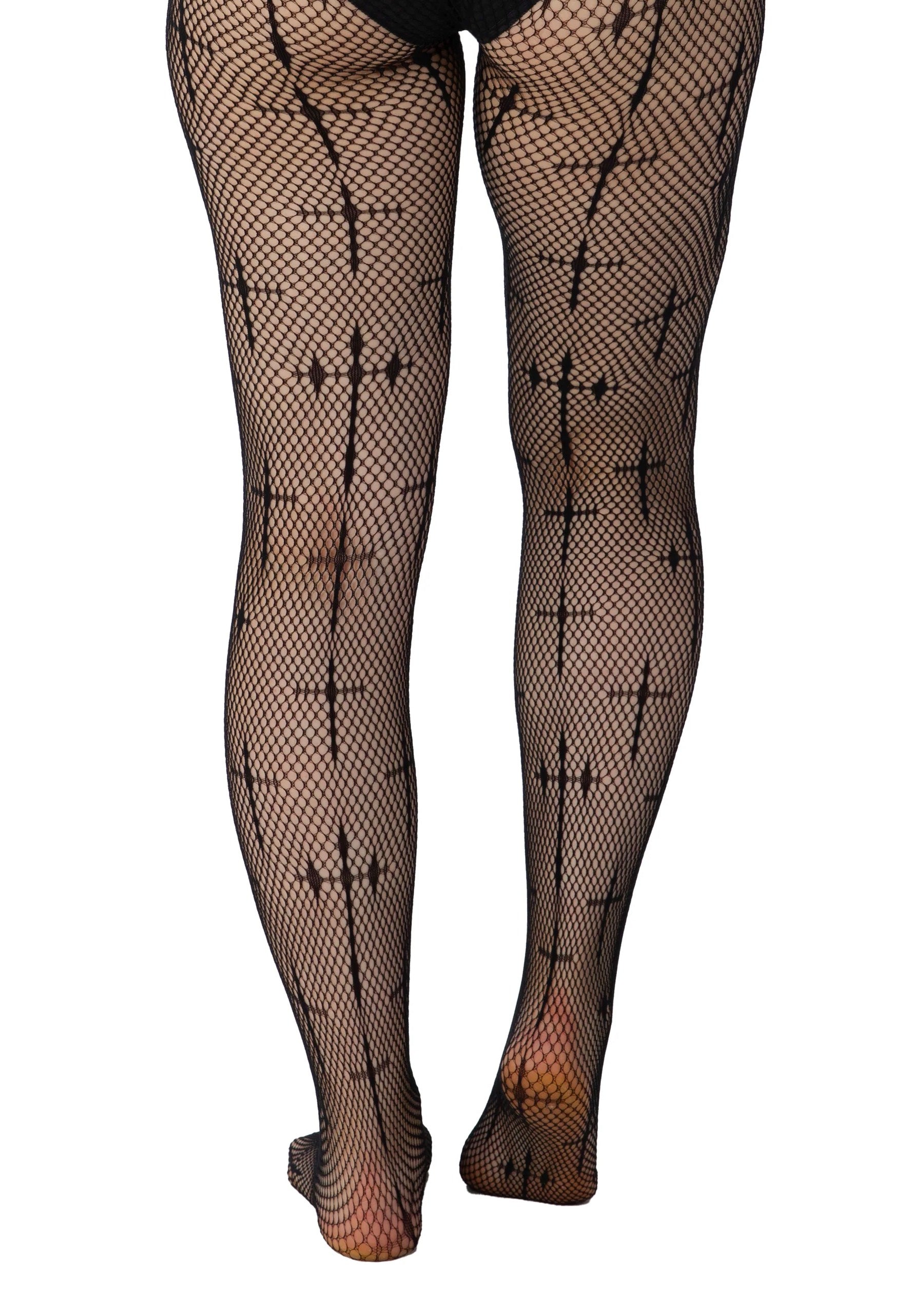 Pamela Mann - Latin Cross Net Black - Tights | Women-Image