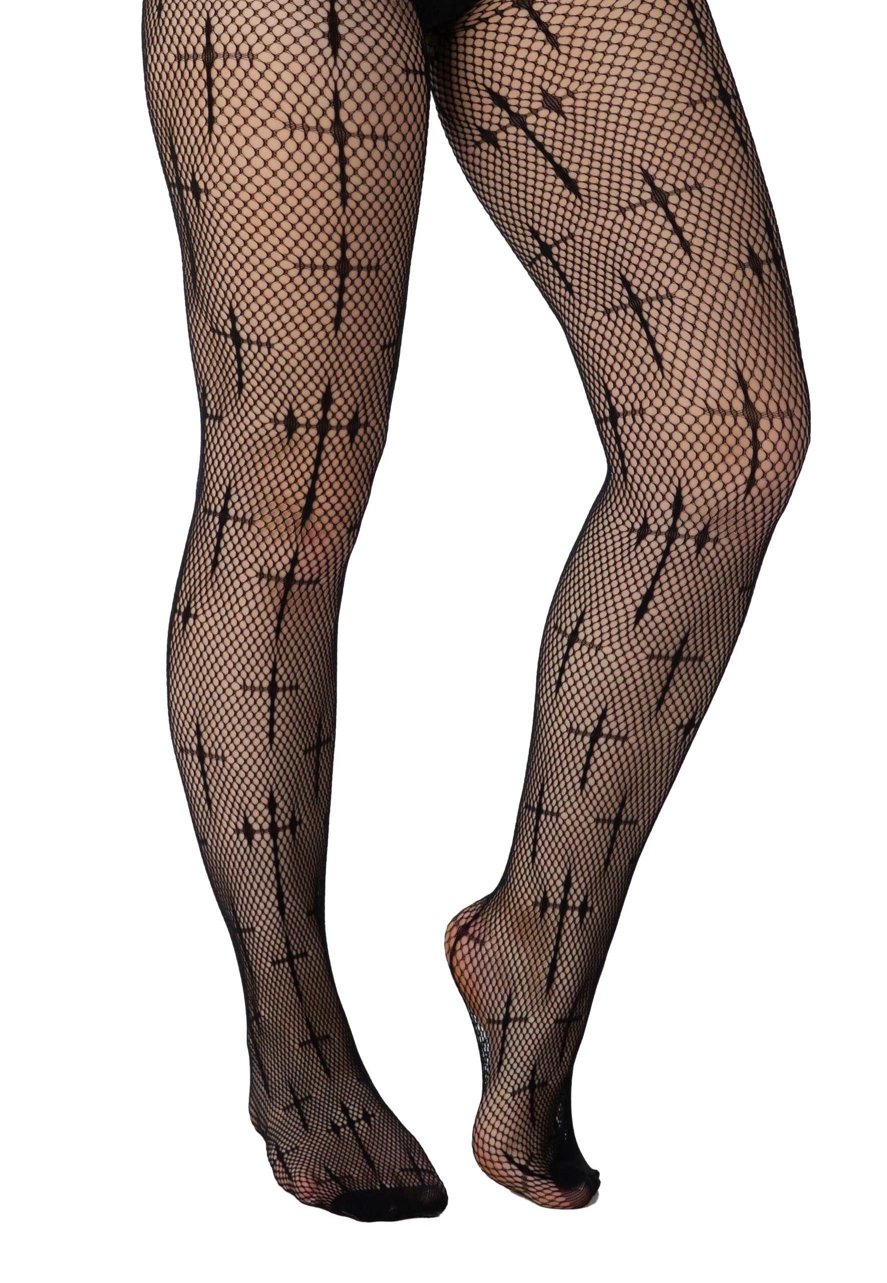 Pamela Mann - Latin Cross Net Black - Tights | Women-Image