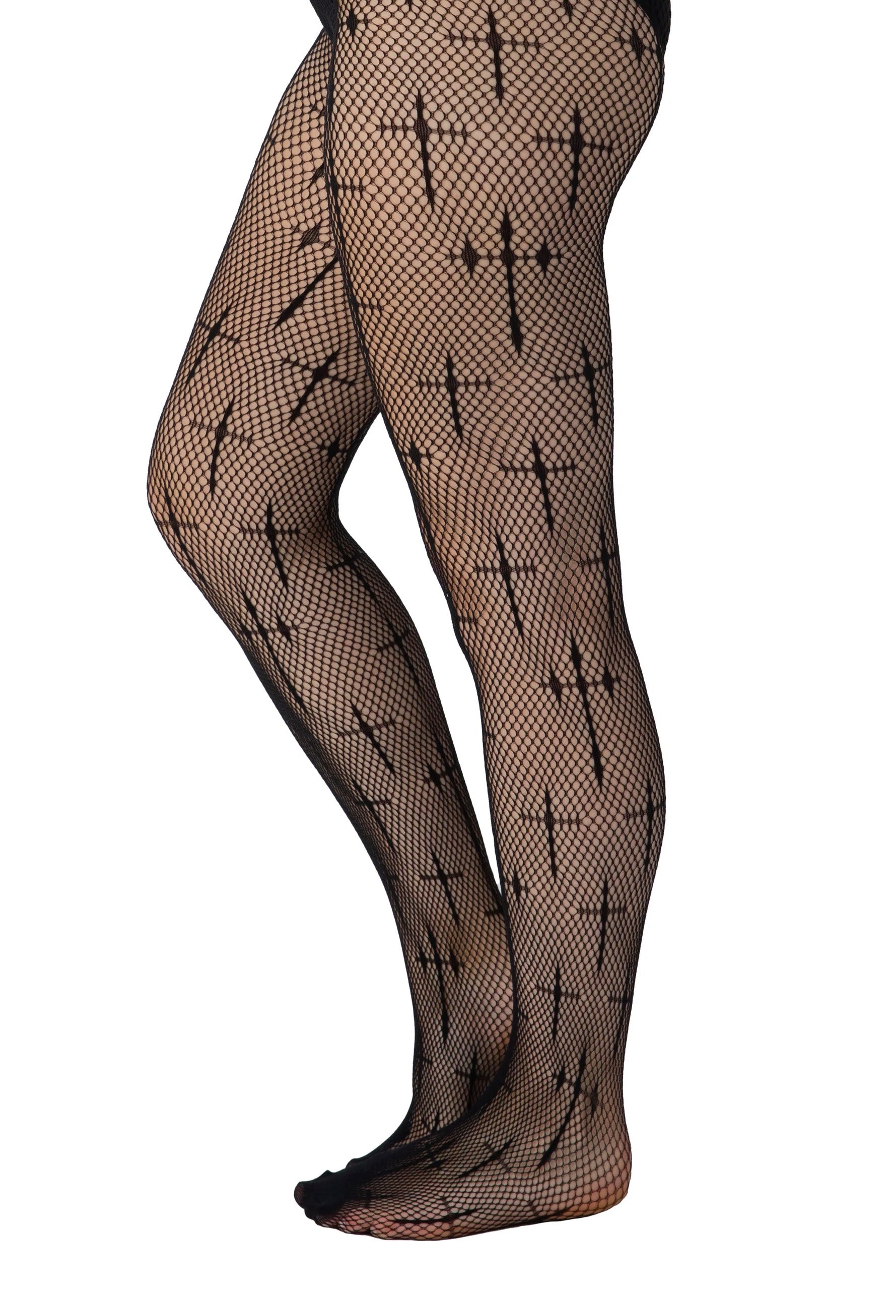 Pamela Mann - Latin Cross Net Black - Tights | Women-Image