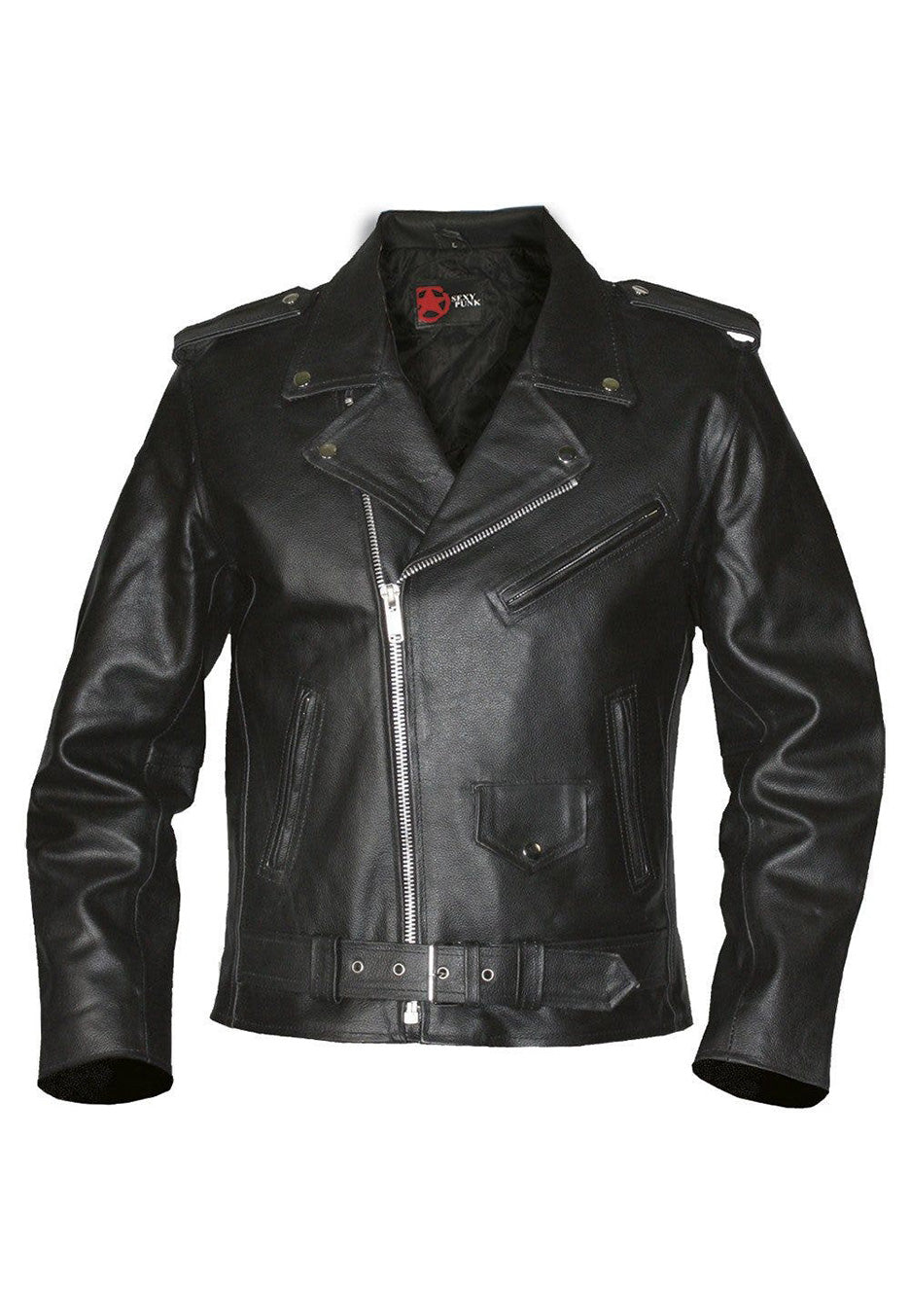 Nuclear Blast - Classic Biker Style - Leather Jacket | Men-Image