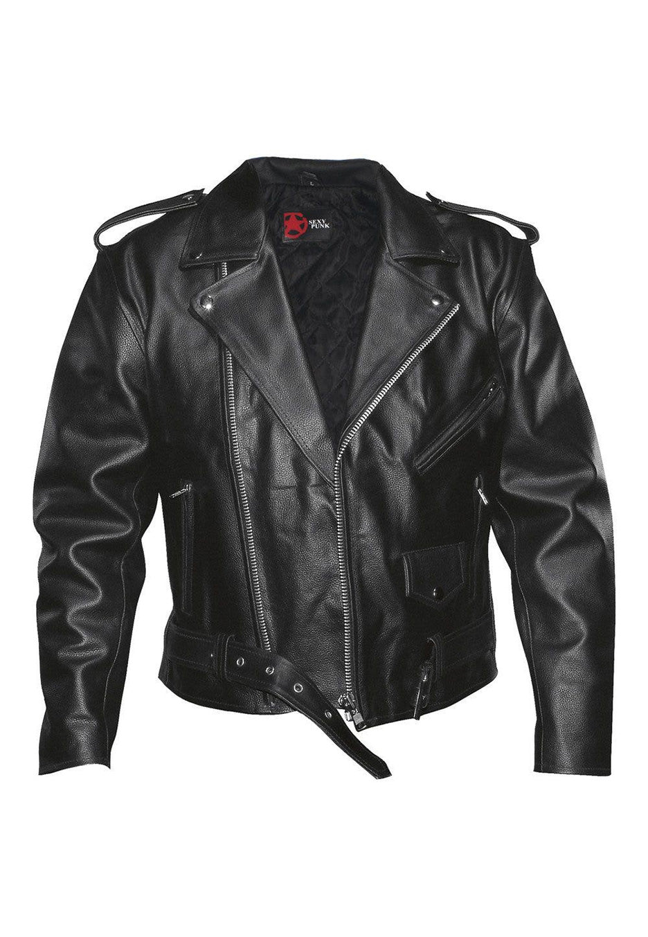 Nuclear Blast - Classic Biker Style - Leather Jacket | Men-Image