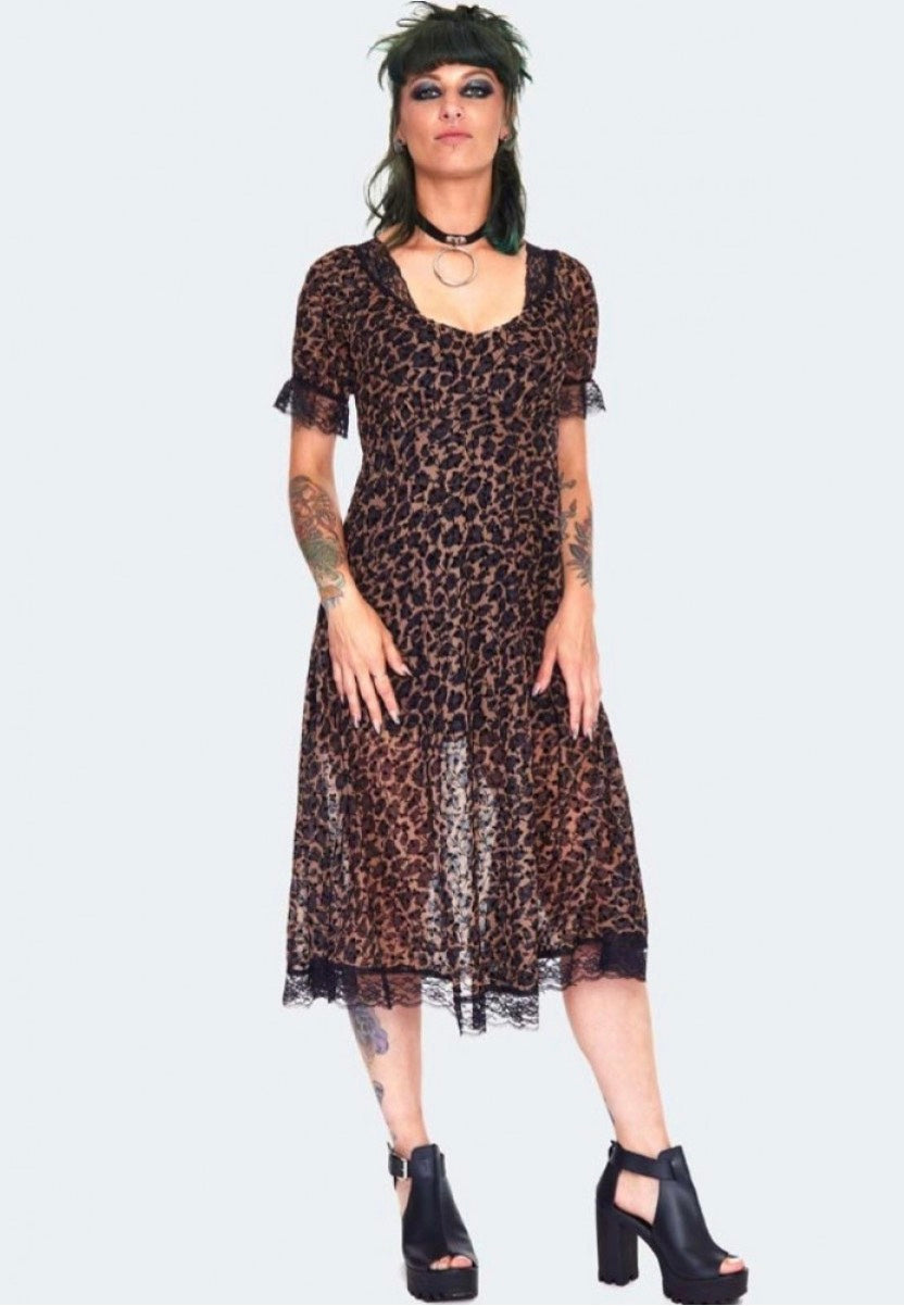 Jawbreaker - Leopard Print Brown - Dress | Women-Image