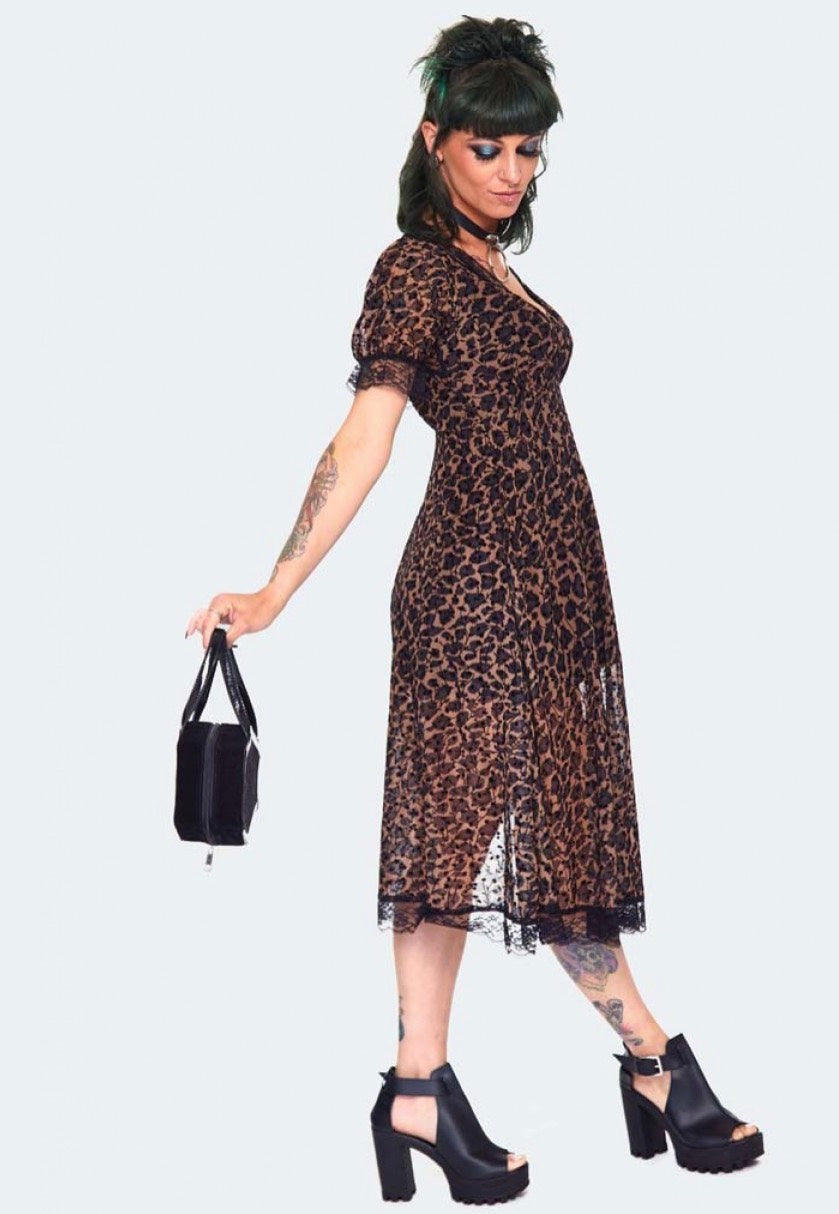 Jawbreaker - Leopard Print Brown - Dress | Women-Image