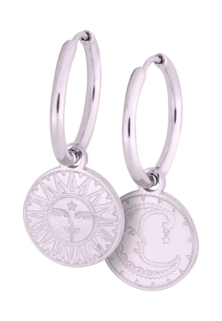 Wildcat - Little Sun Moon Silver - Earrings | Neutral-Image