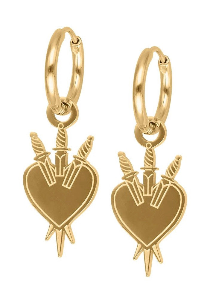 Wildcat - Little Sword Heart Gold - Earrings | Neutral-Image