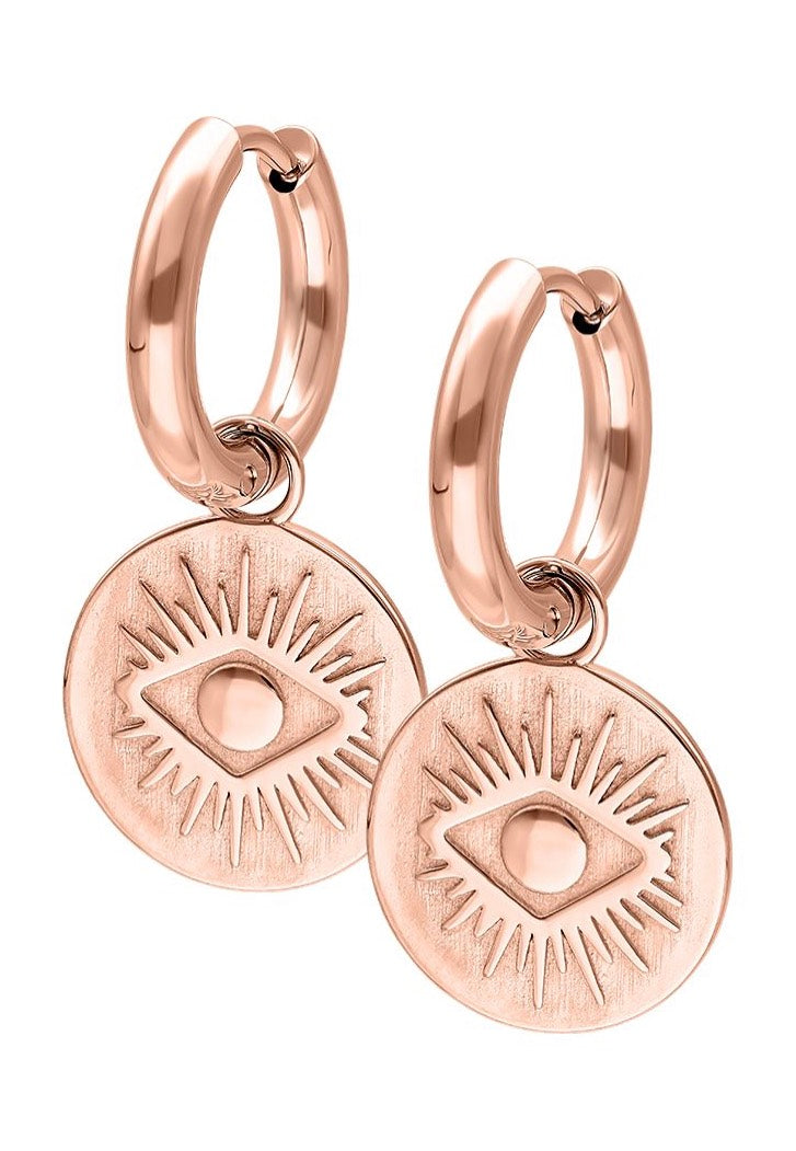 Wildcat - Little Luminous Eye Rosegold - Earrings | Neutral-Image