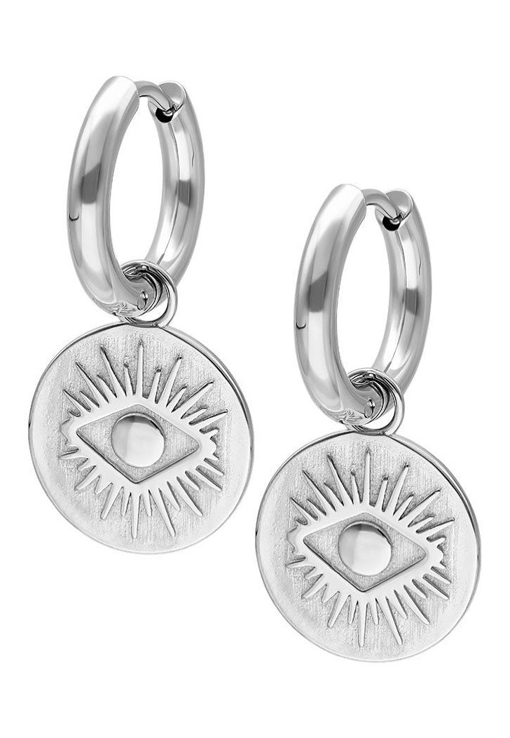 Wildcat - Little Luminous Eye Silver - Earrings | Neutral-Image