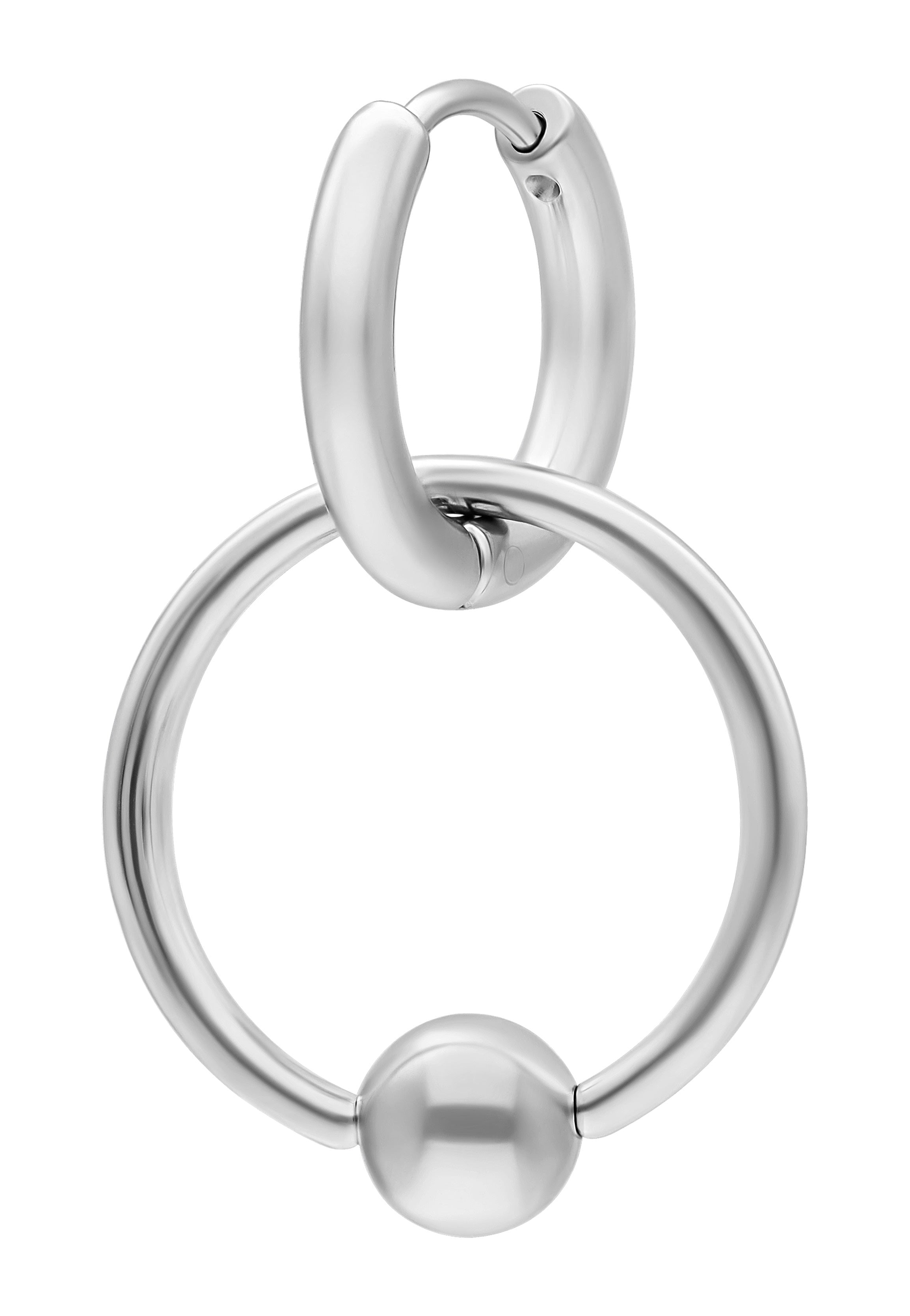 Wildcat - Little Ball Closure Hoops 16mm Silver - Earrings | Neutral-Image