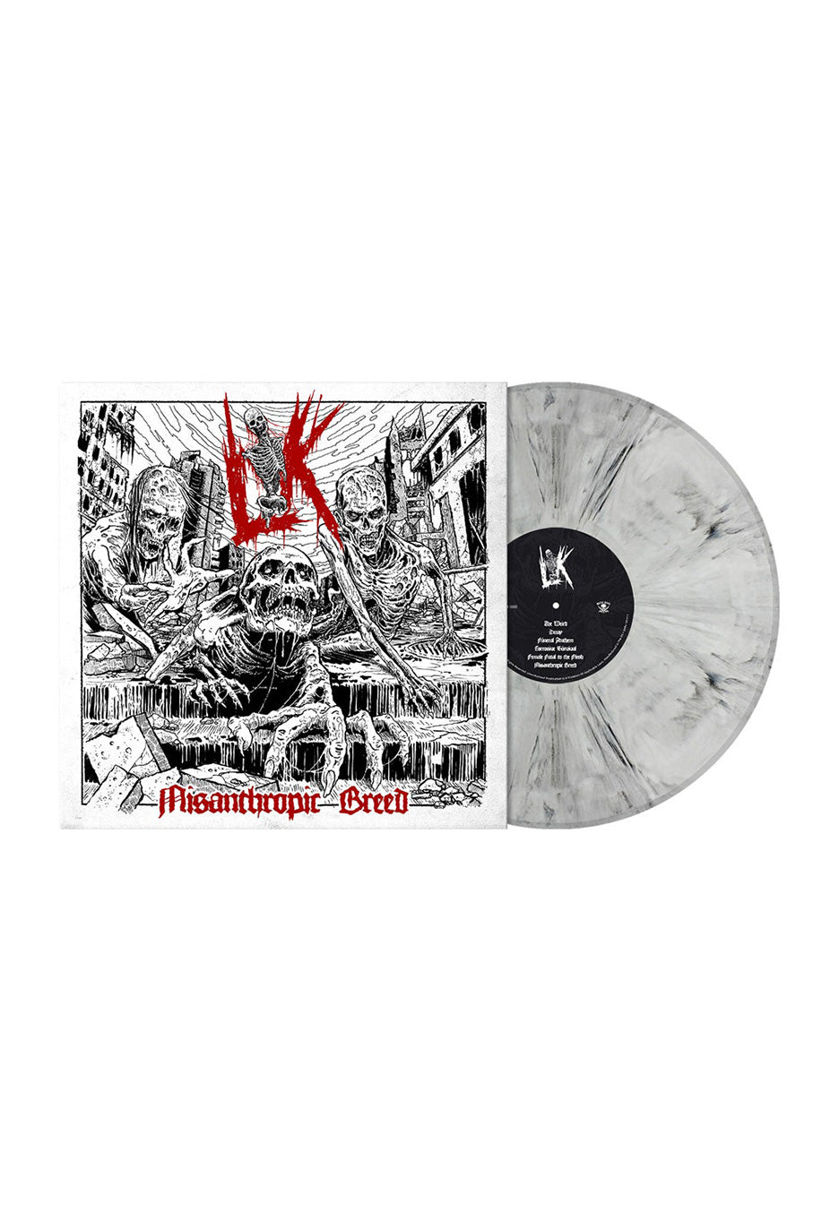 Lik - Misanthrophic Breed White Black - Marbled Vinyl | Neutral-Image