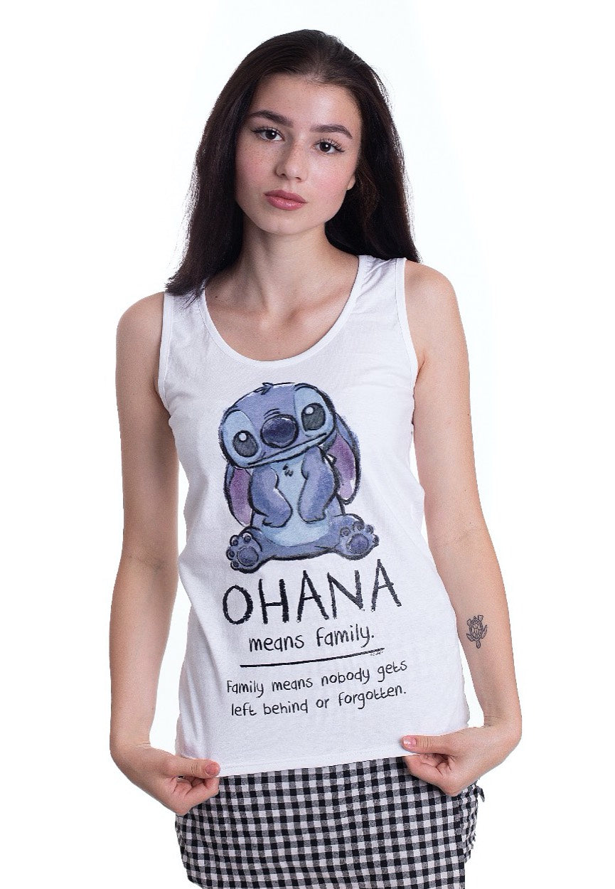 Lilo & Stitch - Ohana Means Friend White - Tank | Women-Image