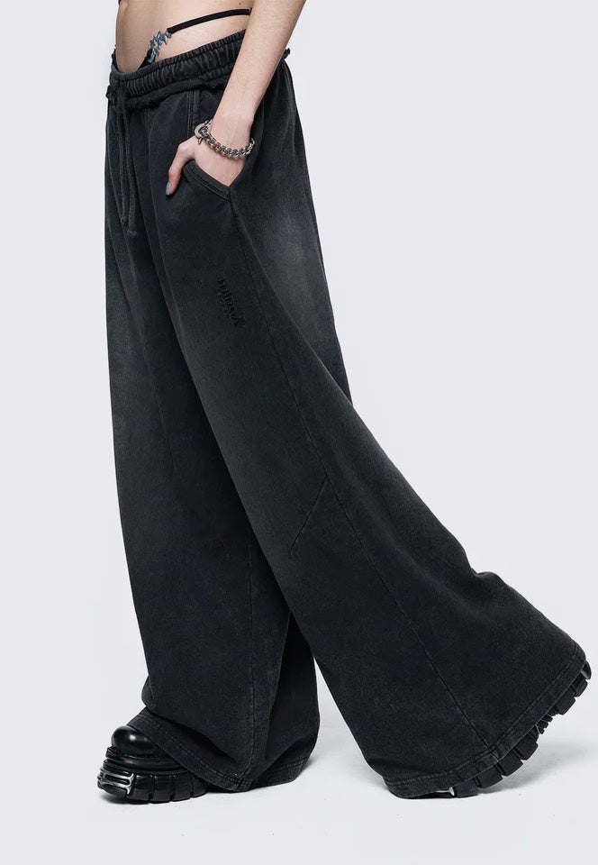 Minga London - Liv Black Wash - Sweat Pants | Women-Image