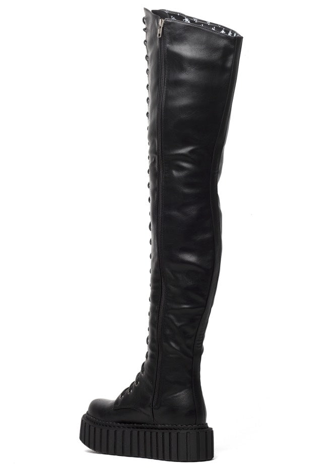 Lamoda - Last Kiss Chunky Thigh High Holster Black - Girl Shoes