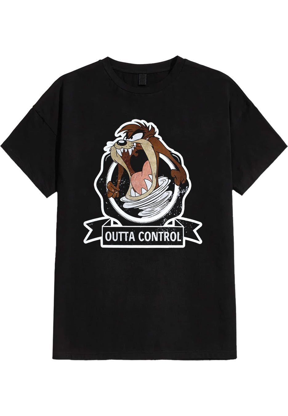 Looney Tunes - Taz Badge Outta Control - T-Shirt | Neutral-Image