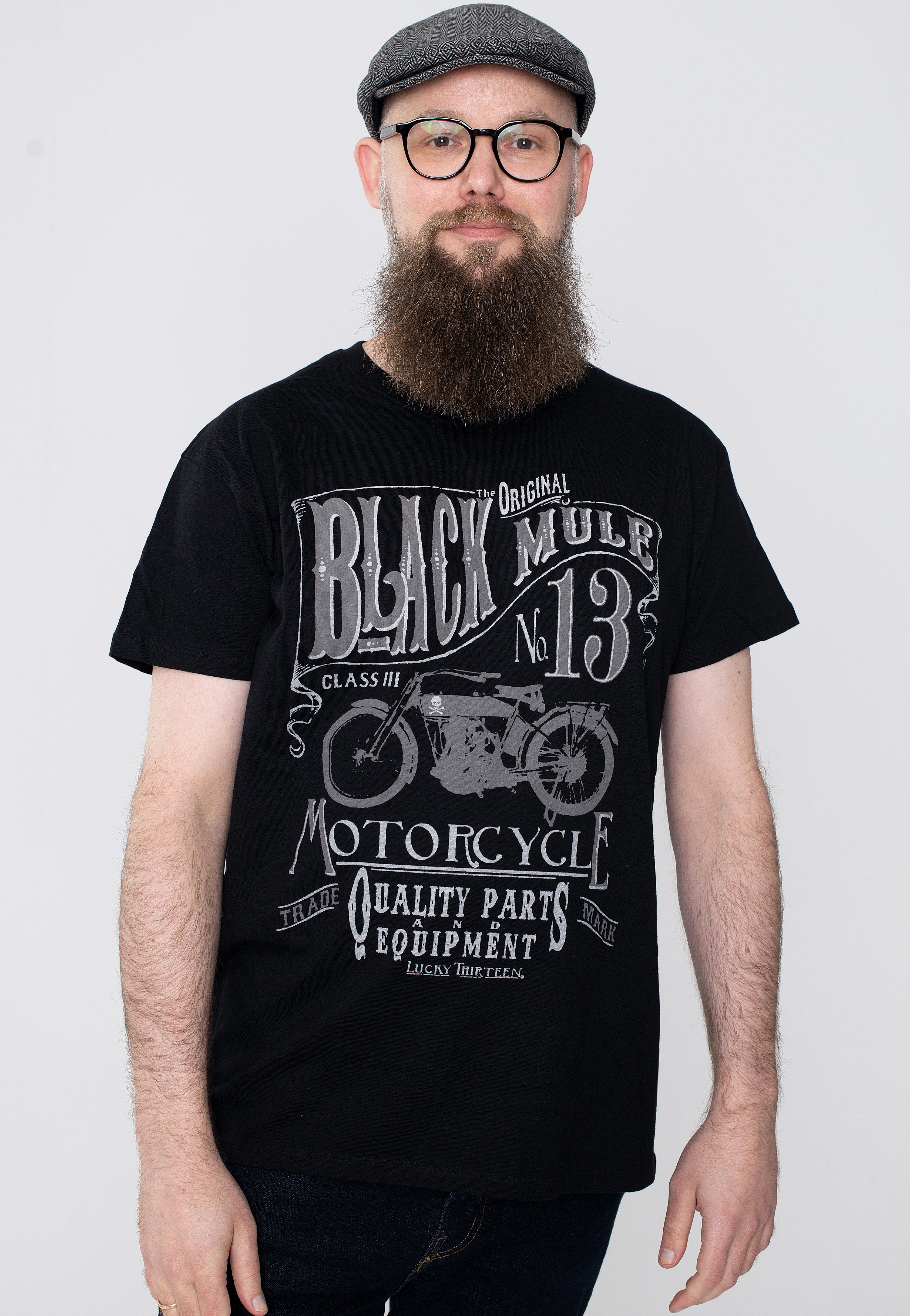 Lucky 13 - Black Mule Black - T-Shirt | Men-Image