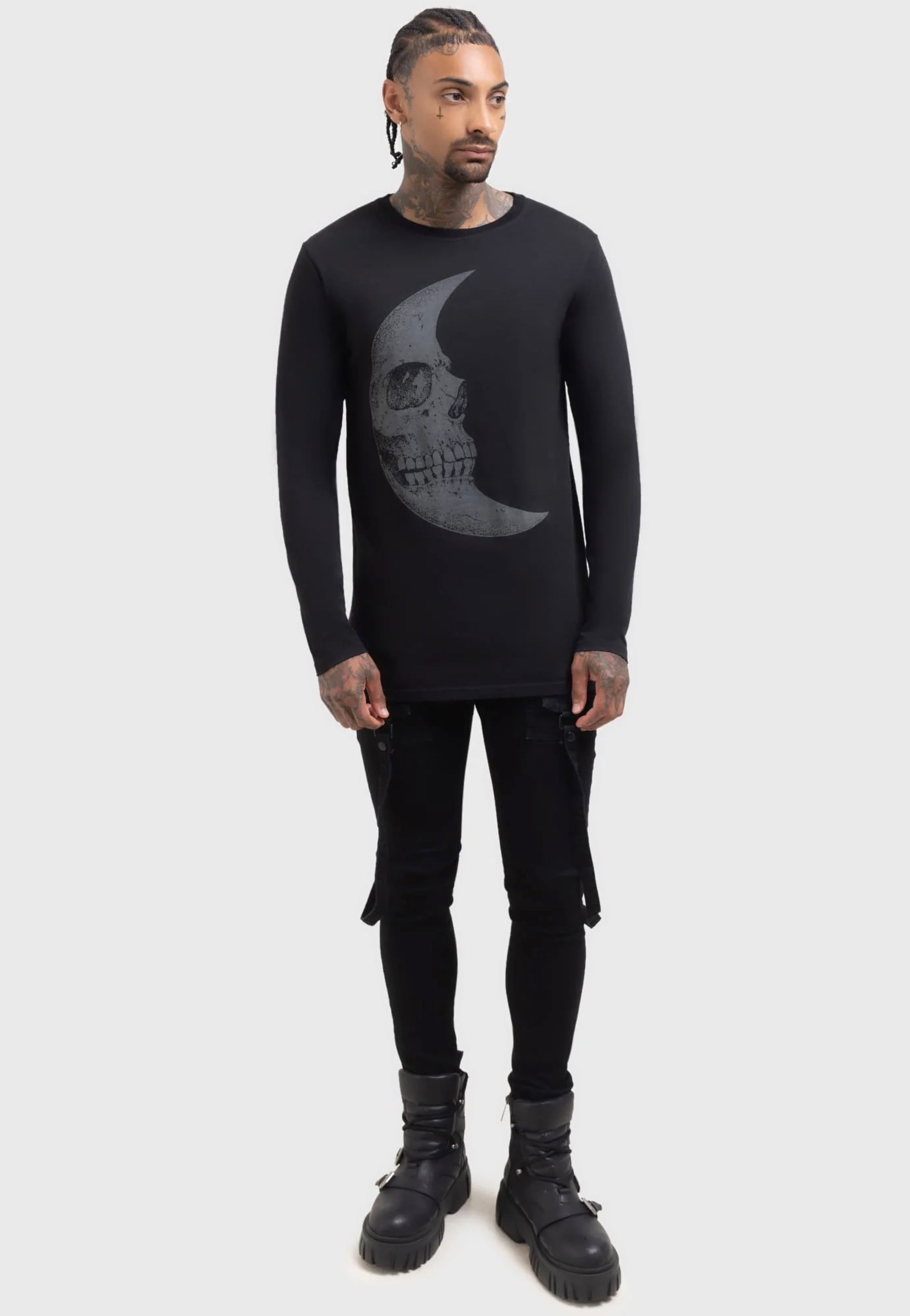 Killstar x Kihilist - Lunar Crescent Black - Longsleeve | Men-Image