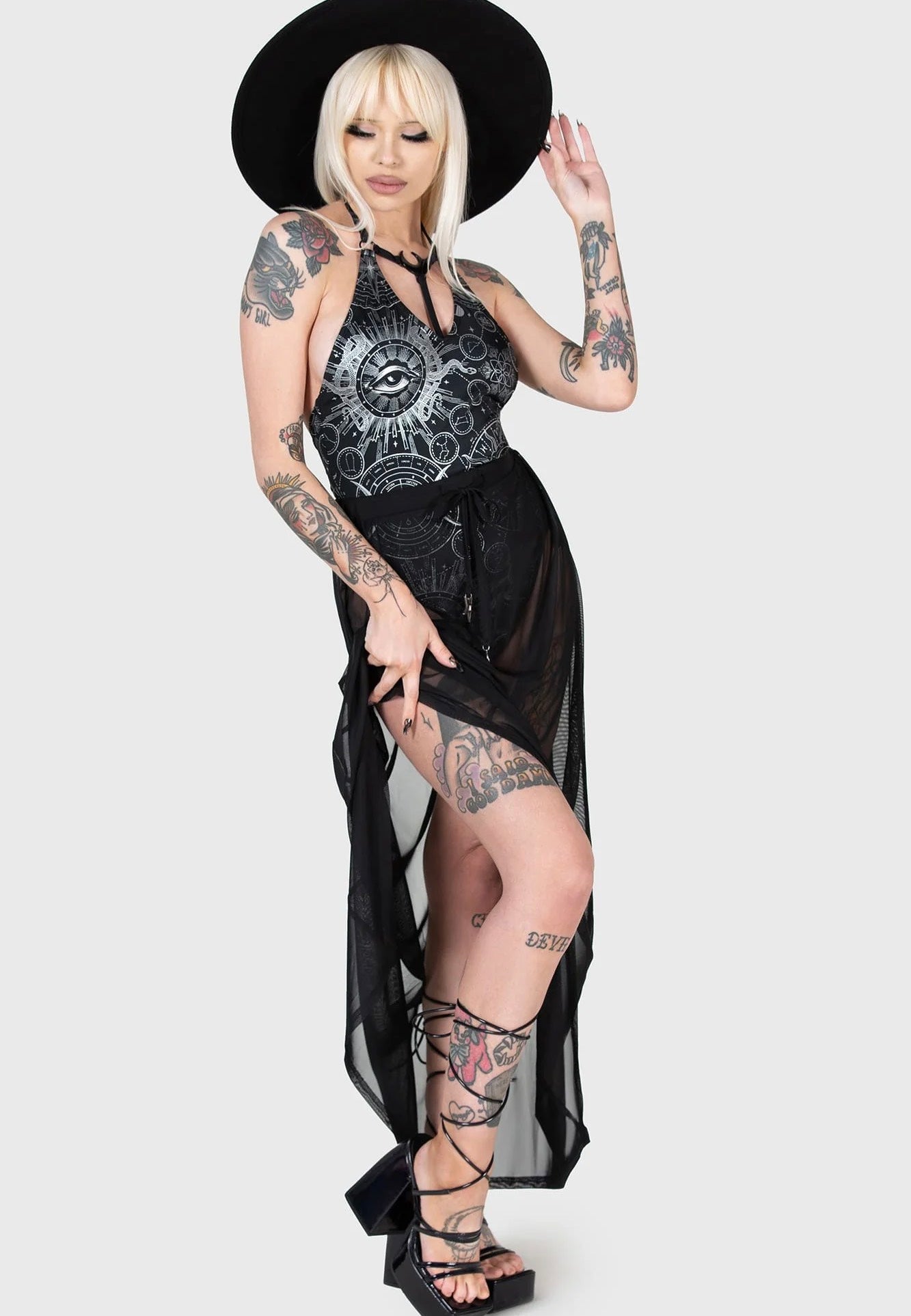 Killstar - Lunar Tide Black - Swimsuit | Women-Image