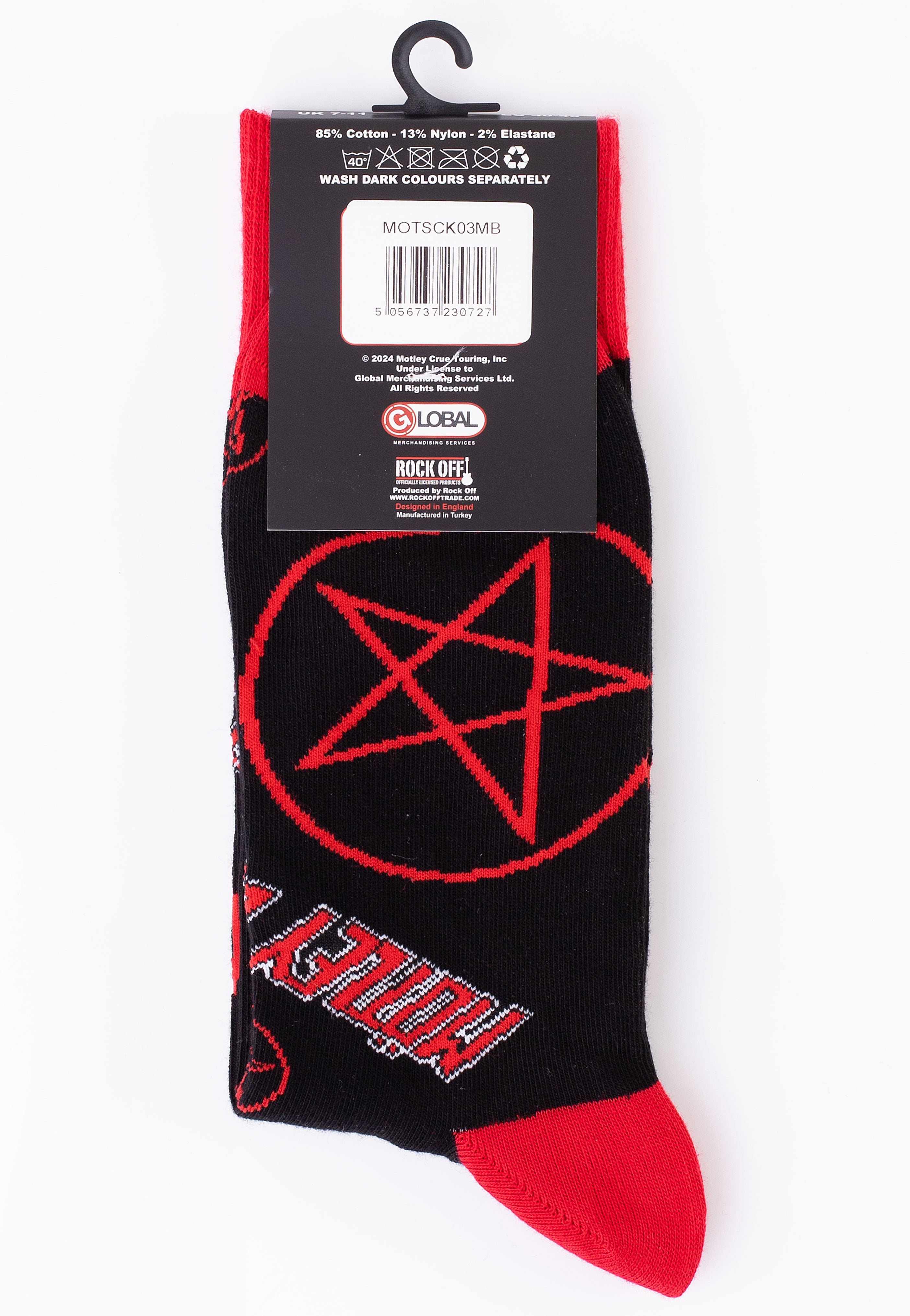 Mötley Crüe - Logos & Pentagrams - Socks | Neutral-Image