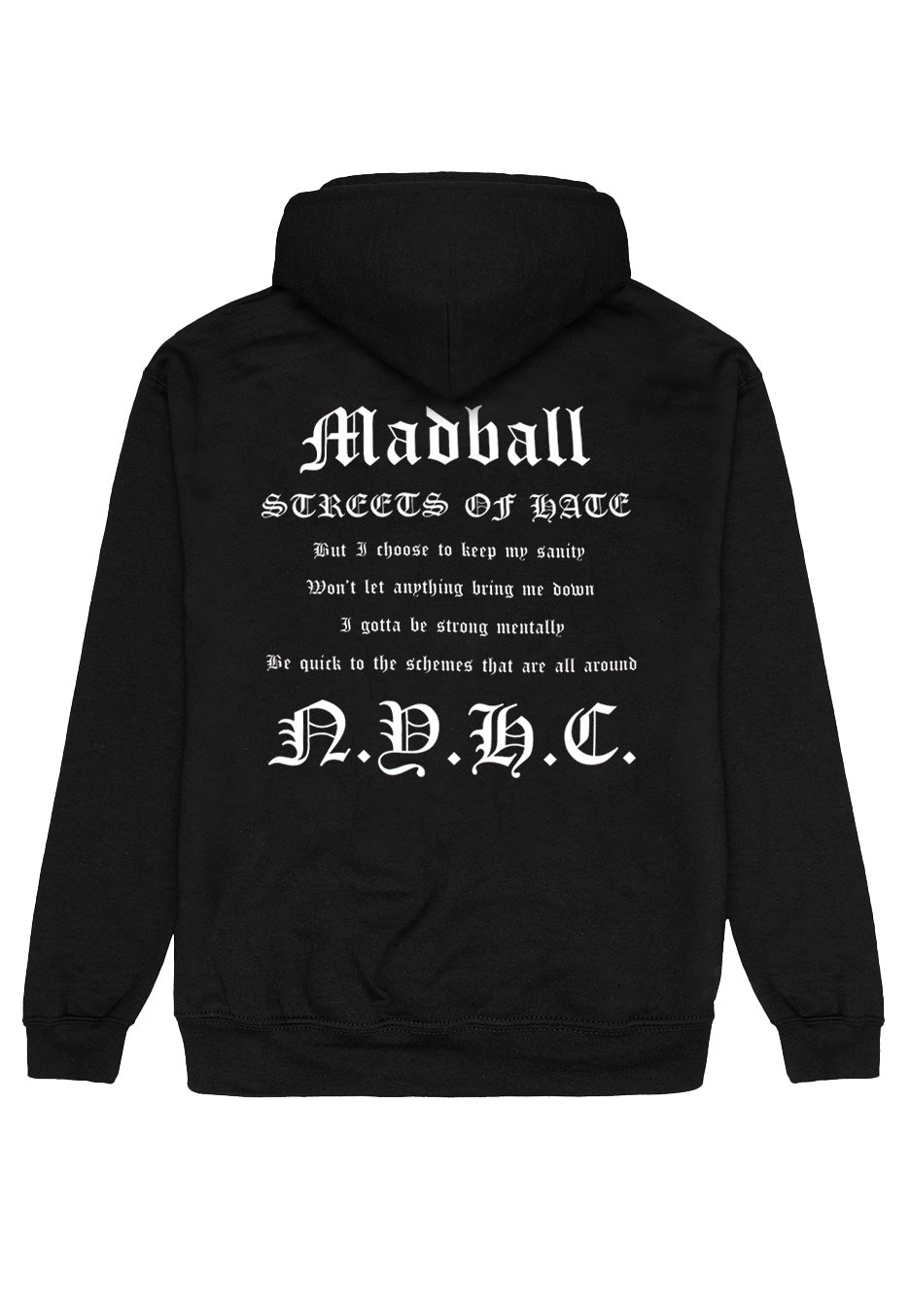 Madball - Streets Of Hate - Hoodie | Neutral-Image