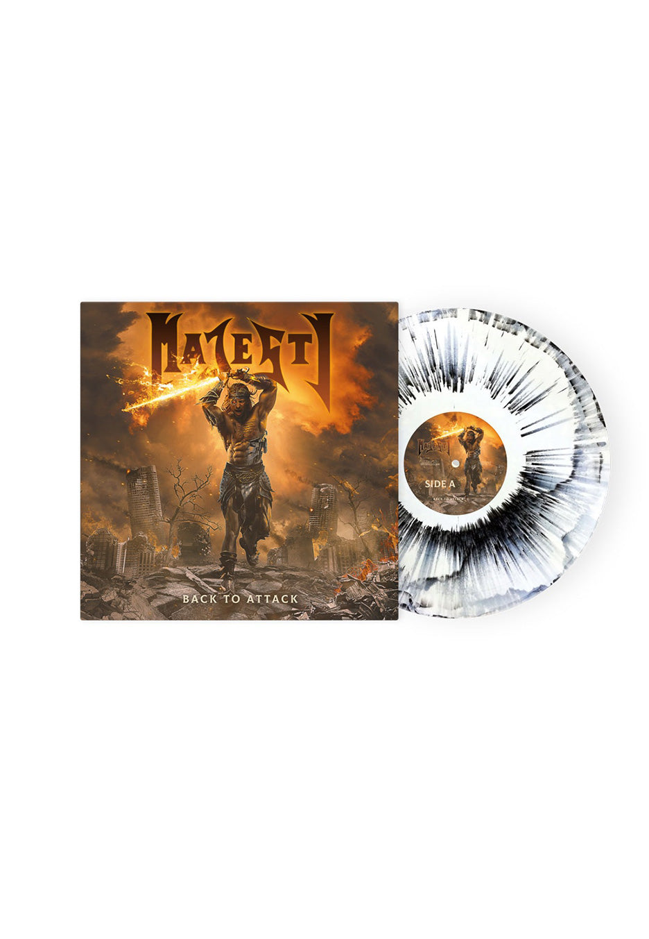 Majesty - Back To Attack White/Clear/Black Dust - Colored Vinyl | Neutral-Image