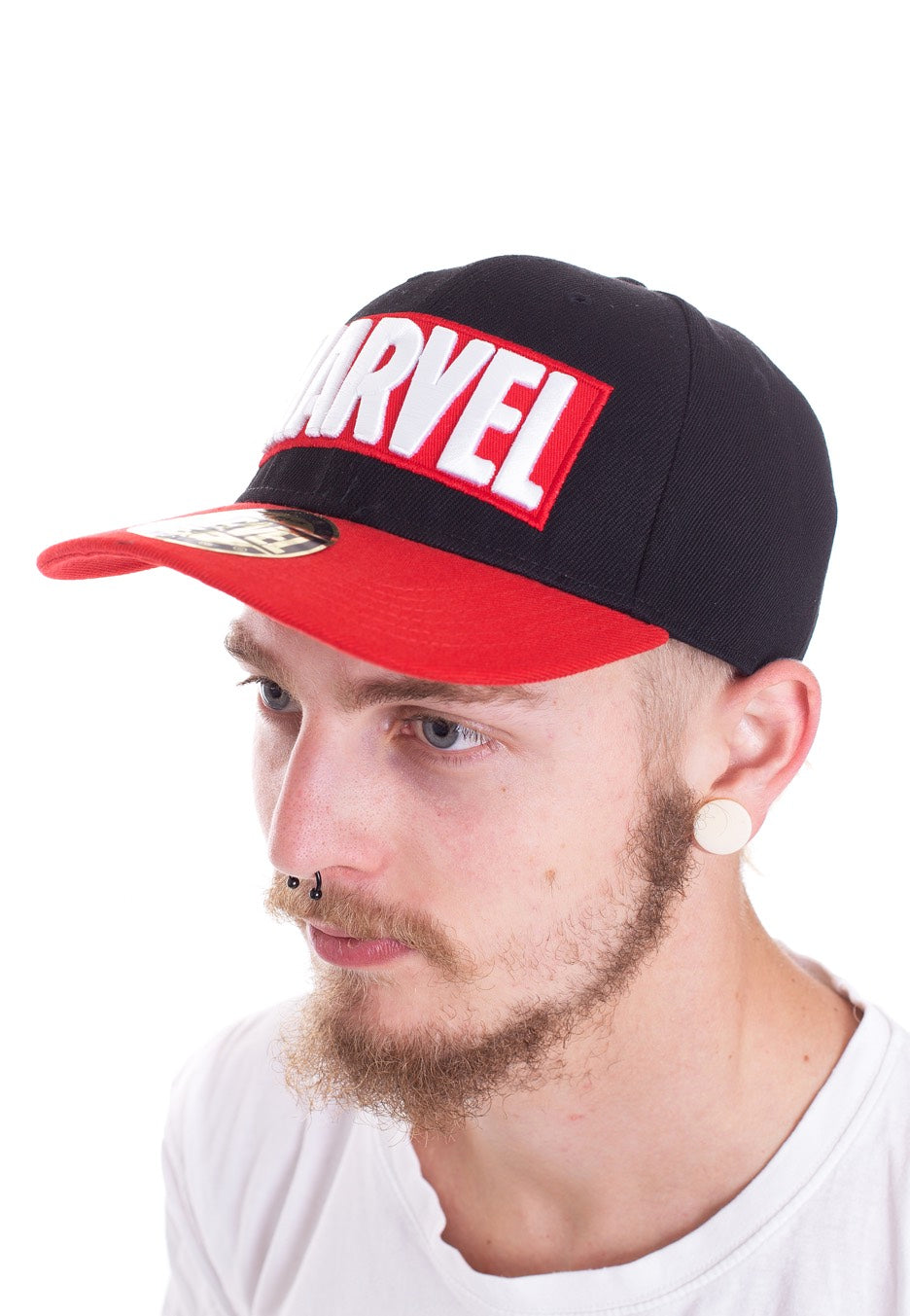 Marvel Comics Logo Baseball Cap Black Red Cap Nuclear Blast